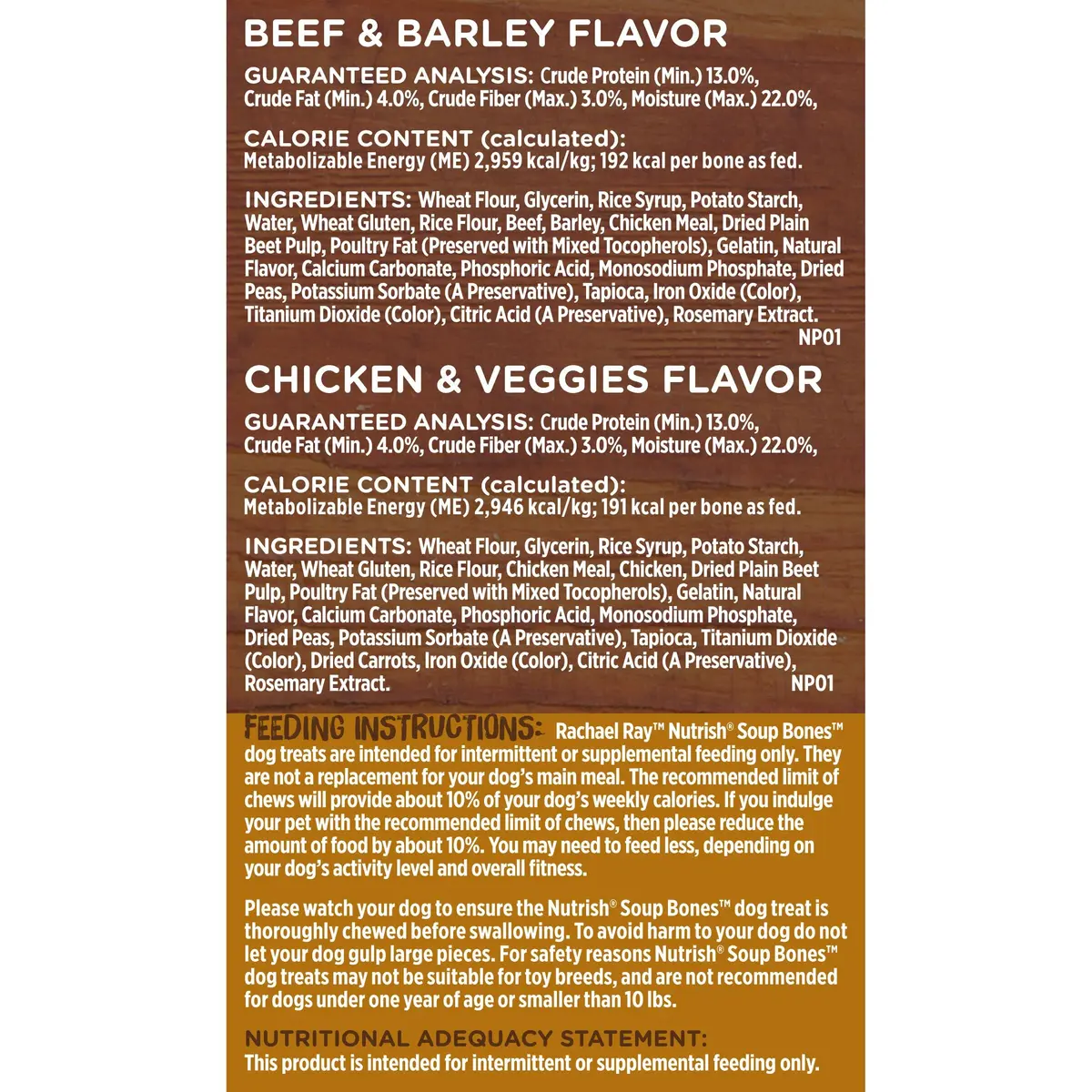 Nutrish Rachael Ray Soup Bones Long Lasting Dog Chews Variety Pack, 22 Count (Pack of 2) | Tasty, Long-Lasting Dog Chews with Real Meat - view 7