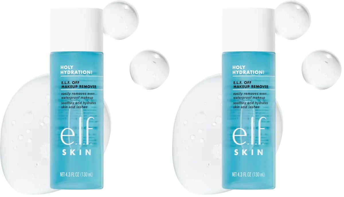 e.l.f. SKIN Holy Hydration Off Makeup Remover 4.3 Fl Oz (Pack of 2) | Gentle, Vegan & Cruelty-Free - main product image