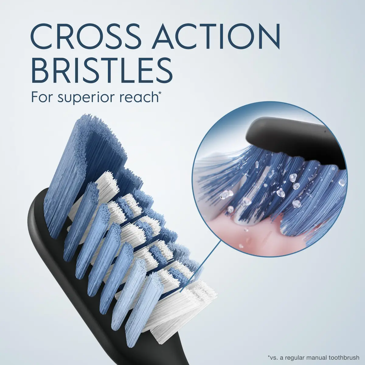 Oral-B Clic Replacement Brush Heads Black Pack of 4 | Next Gen Criss-Cross Bristles - view 3