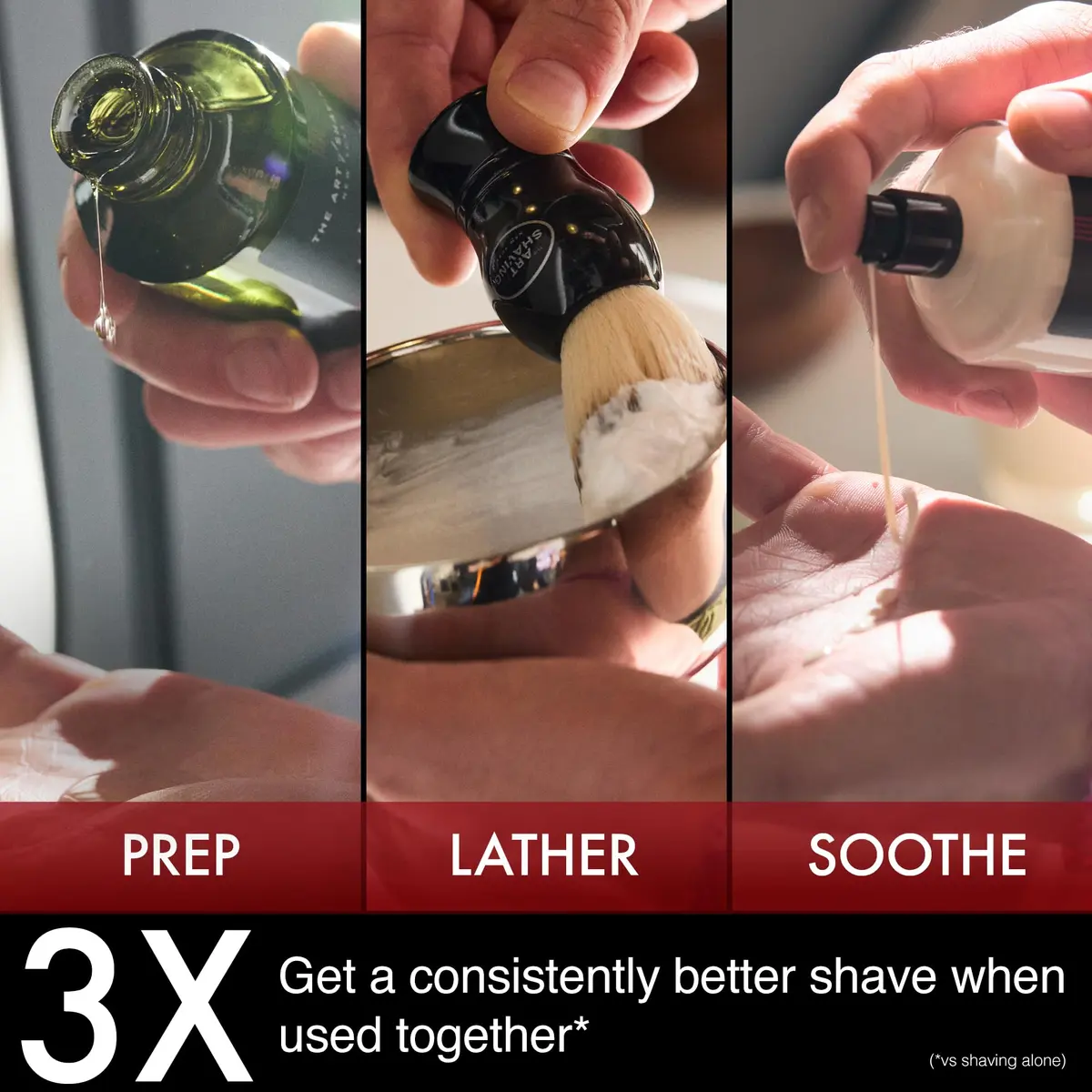 The Art of Shaving Sandalwood Shaving Cream for Men – 296ml (10 Fl Oz) | Protects Against Irritation and Razor Burn - view 5