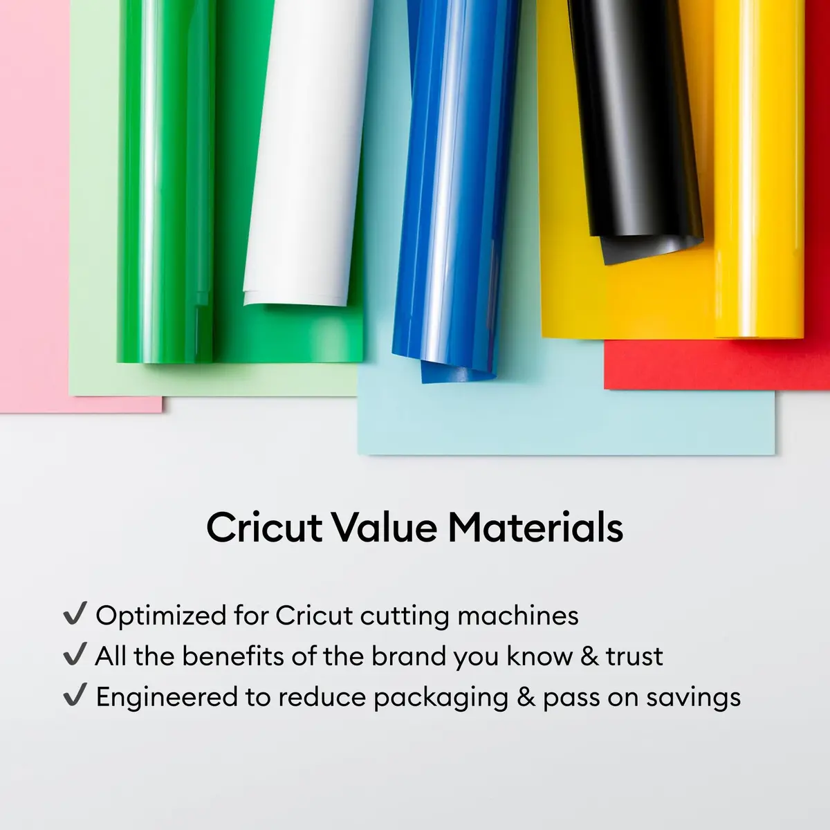 Cricut Value Iron-On Rainbow Sampler Heat Transfer Vinyl 12 in x 12 in (40 Sheets) | Outlasts 25 Washes - view 7
