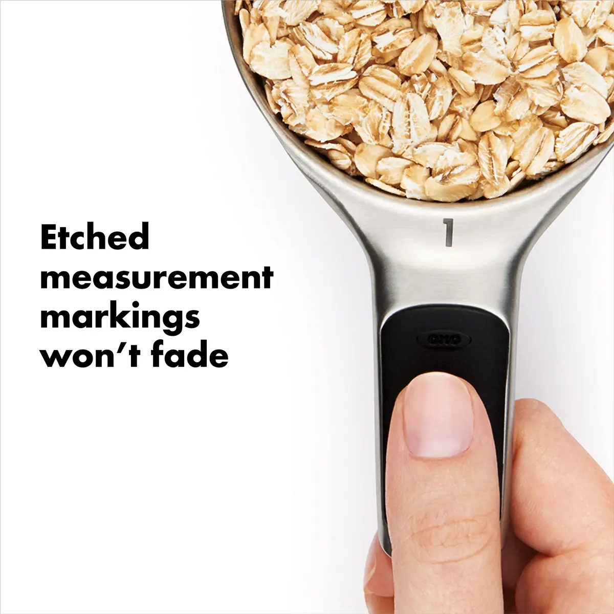 OXO Good Grips Stainless Steel Measuring Cups and Spoons Set (2-Pack, 8-Piece Each) | Magnetic Handles for Easy Storage & Leveling Accuracy - view 2