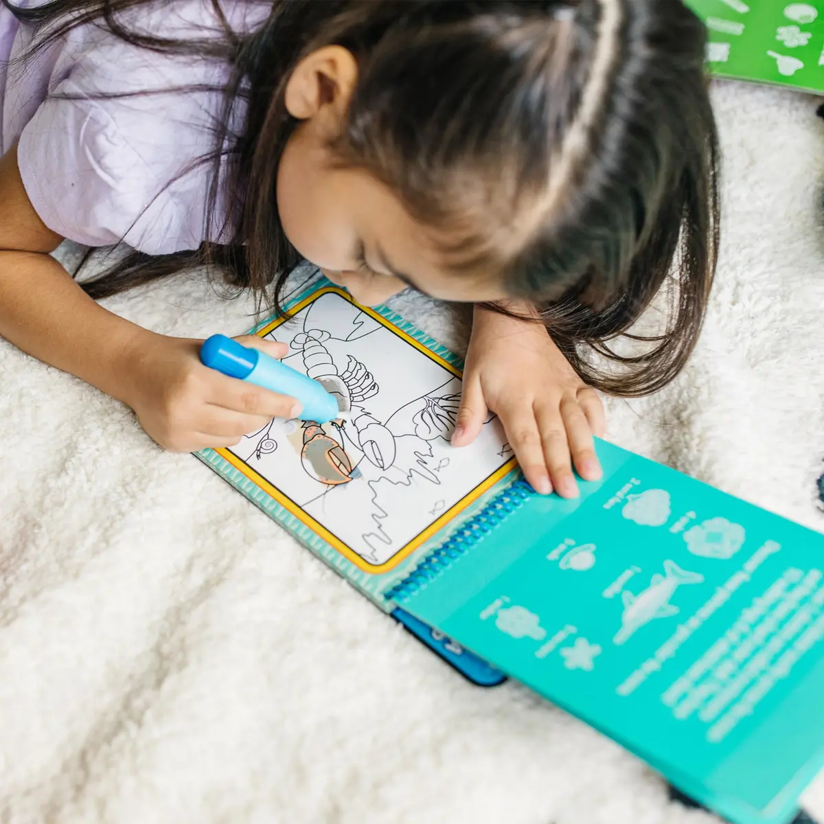 Melissa & Doug On The Go Water Wow! Under The Sea Activity Pad (Pack of 2) | Reusable Water-Reveal Coloring Fun - view 6