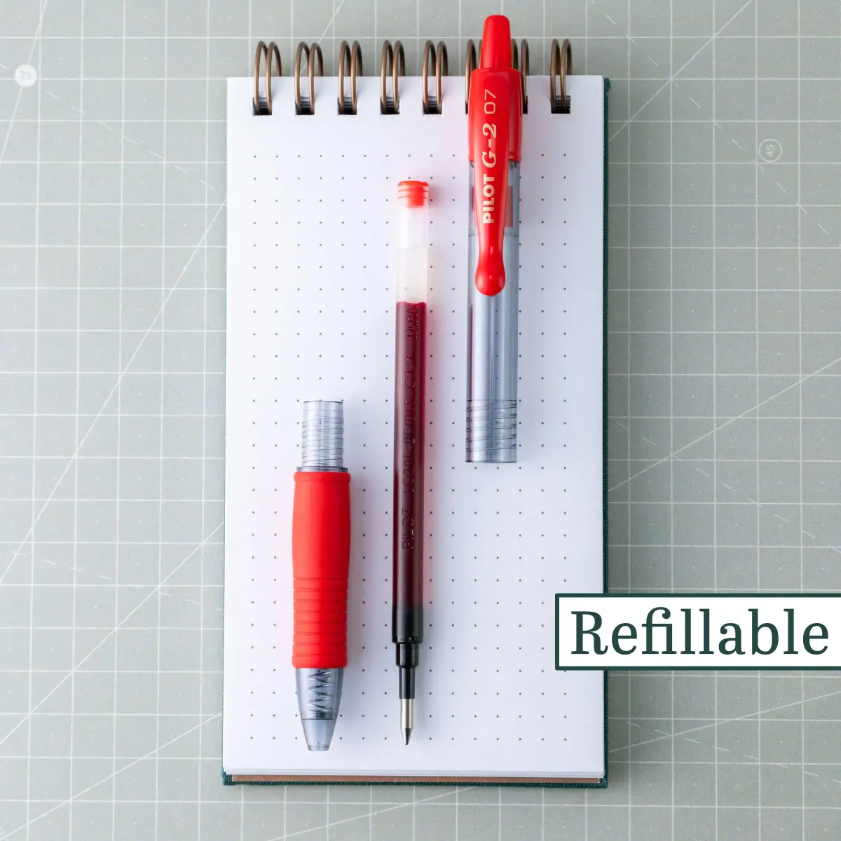PILOT G2 Premium Retractable Gel Pens, Red Ink, Fine Point 0.7mm, 24 Count (Pack of 2) | Longest-Lasting Gel Ink Pen - view 2