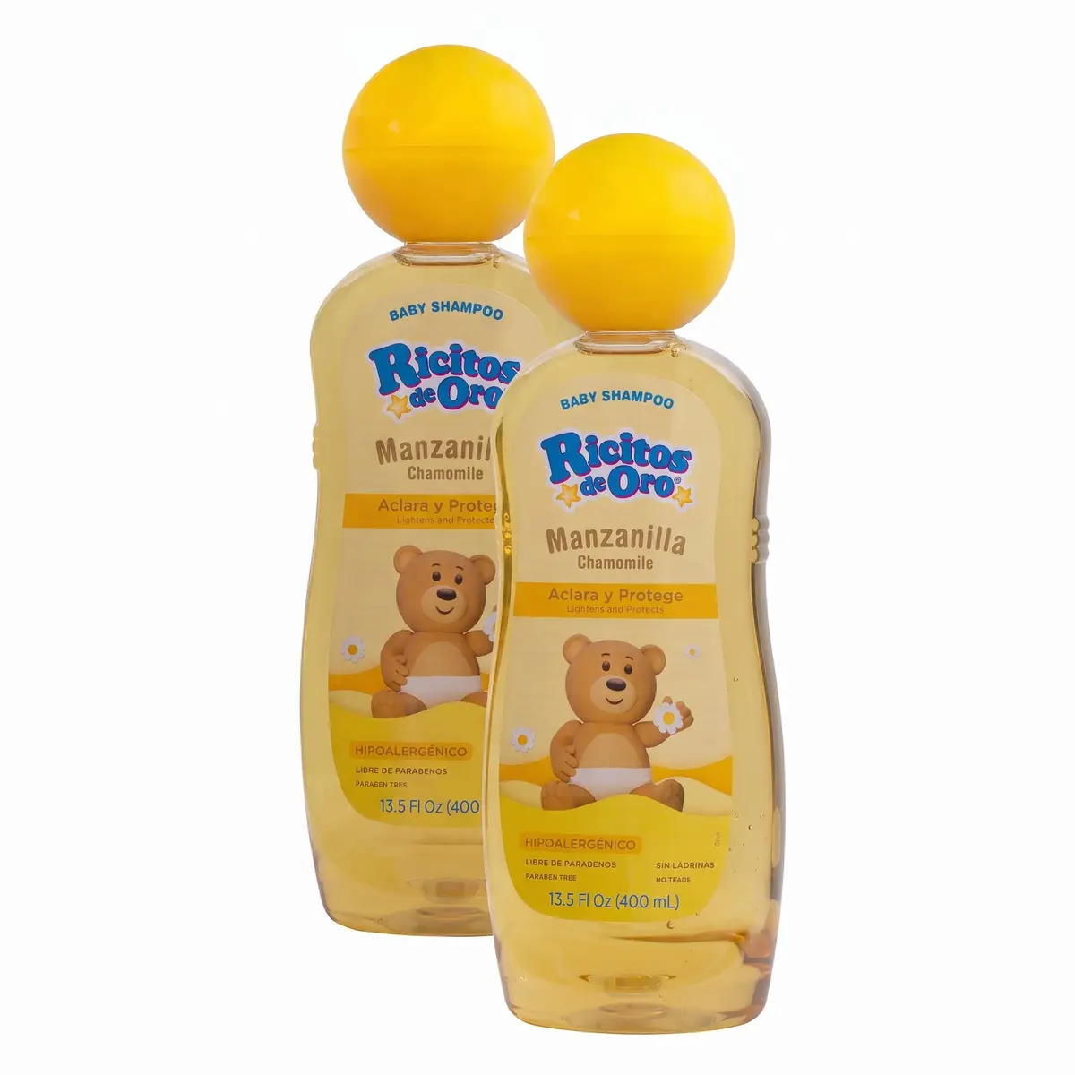 Ricitos de Oro Baby Shampoo 13.5 Fl Oz (Pack of 4) | Gentle, Lightening & Hypoallergenic for Baby Hair - main product image