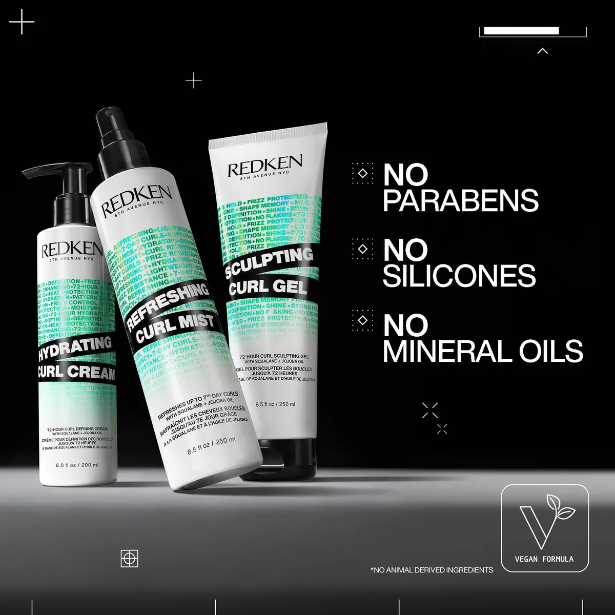 Redken Hydrating Curl Cream for Curly & Coily Hair, 400ml (13.6 Fl Oz) | 72-Hour Definition & Frizz Control - view 7