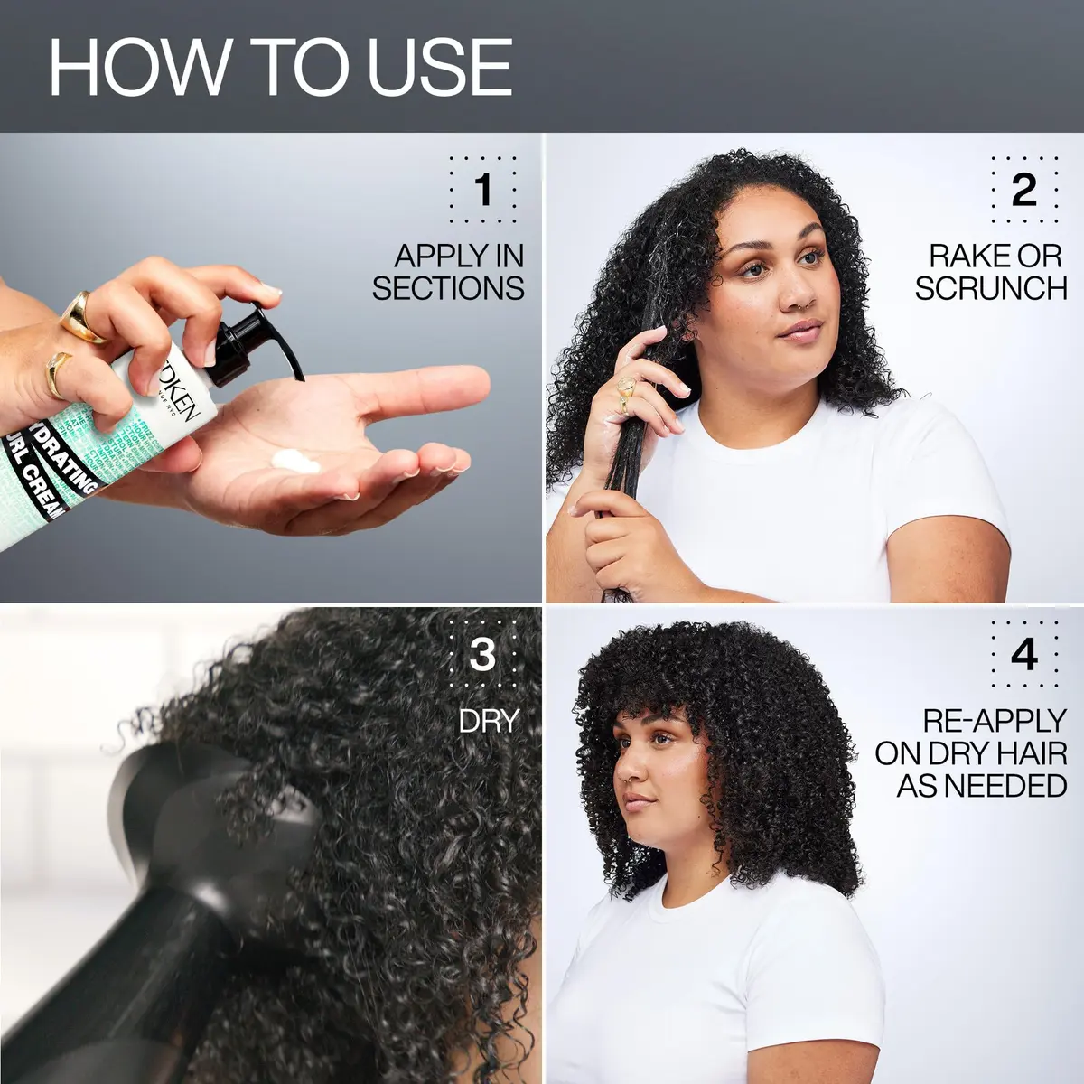 Redken Hydrating Curl Cream for Curly & Coily Hair, 400ml (13.6 Fl Oz) | 72-Hour Definition & Frizz Control - view 8