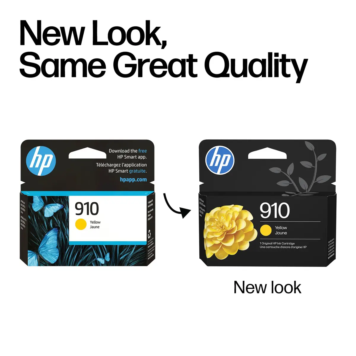 HP 910 Yellow Ink Cartridge 2 Pack | Fade-Resistant Documents & Brilliant Images - view 3