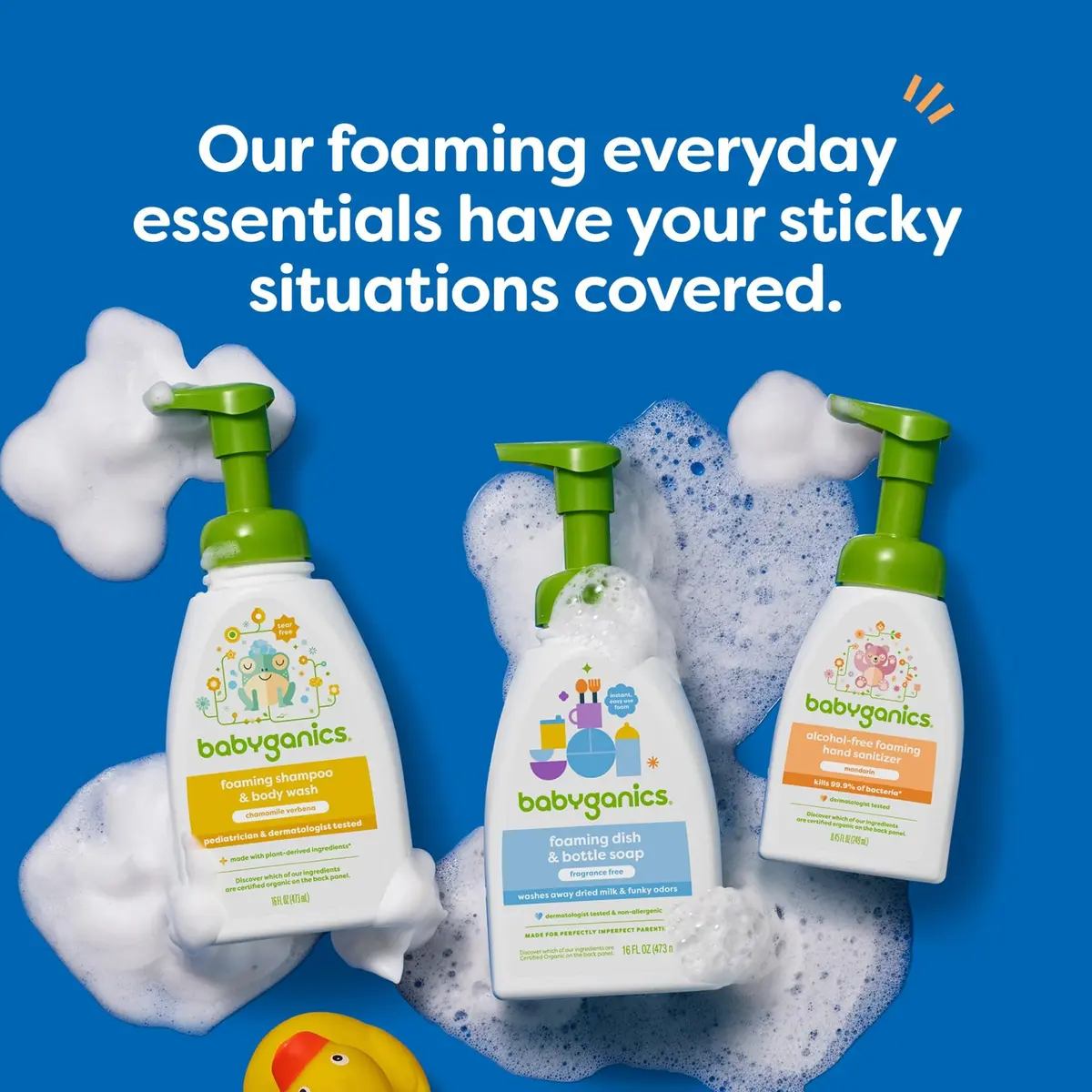 Babyganics Alcohol-Free Foaming Hand Sanitizer Mandarin 250ml (8.45 Fl Oz) | Kills 99.9% Bacteria - view 7