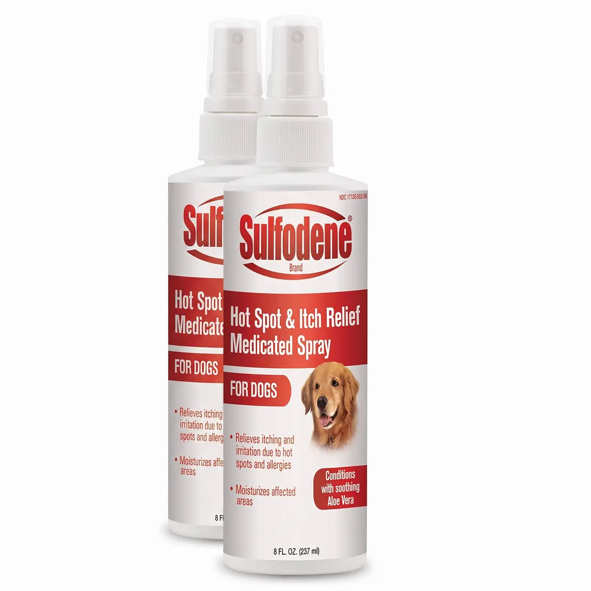 Sulfodene Hot Spot & Itch Relief Medicated Spray for Dog 8oz (Pack of 2) | Moisturizing & Soothing Relief - main product image