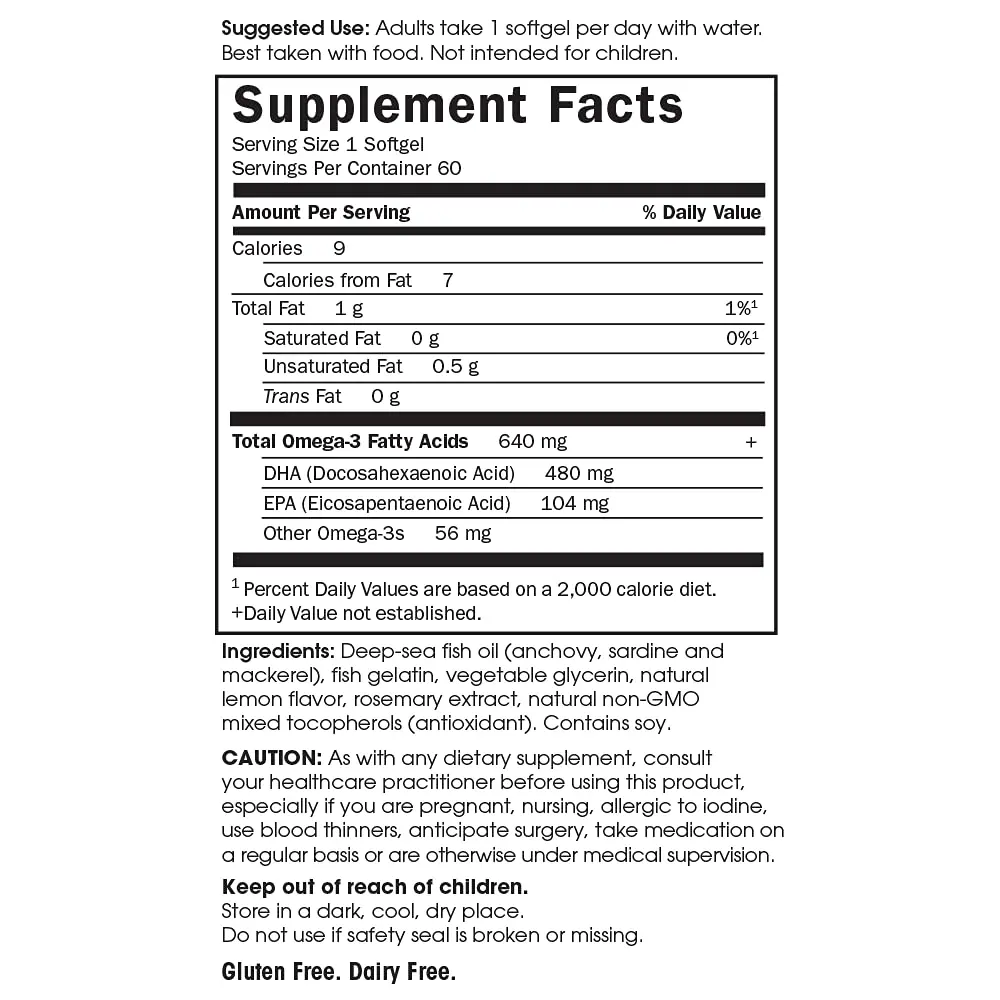 Garden of Life Prenatal DHA Omega 3 Fish Oil Supplement - Lemon, 120 Softgels (Pack of 2) | Supports Baby's Brain Development & Maternal Health - view 5