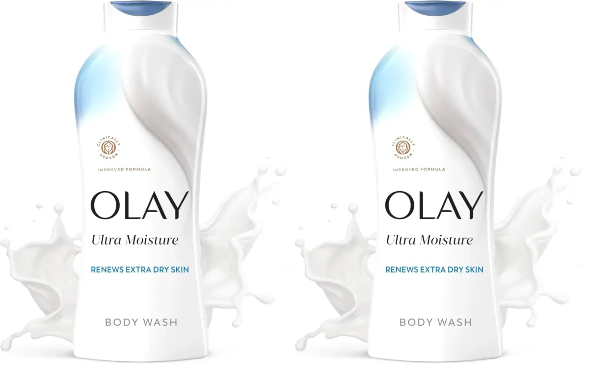 Olay Ultra Moisture Body Wash for Extra Dry Skin 676ml (22 Fl Oz) Pack of 2 | Hydrating & Refreshing with Vitamin B3 Complex - main product image