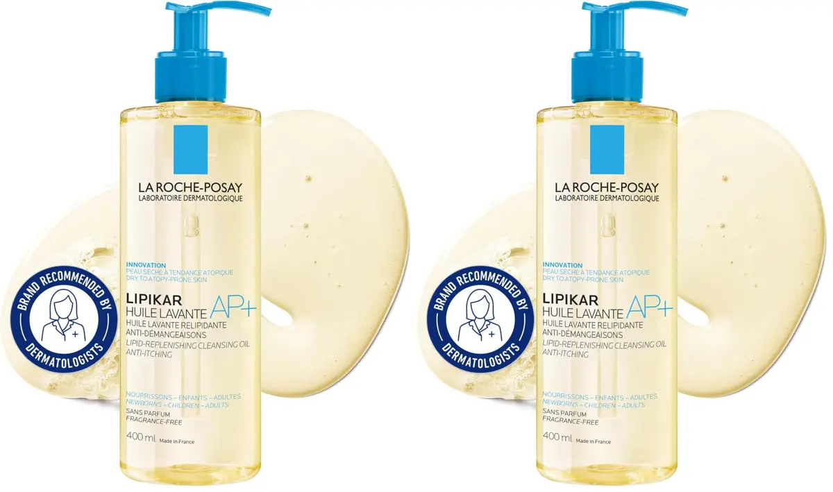 La Roche-Posay Lipikar AP+ Gentle Foaming Cleansing Oil 800ml (27.04 Fl Oz) | 24-Hour Hydration for Dry, Sensitive Skin - main product image