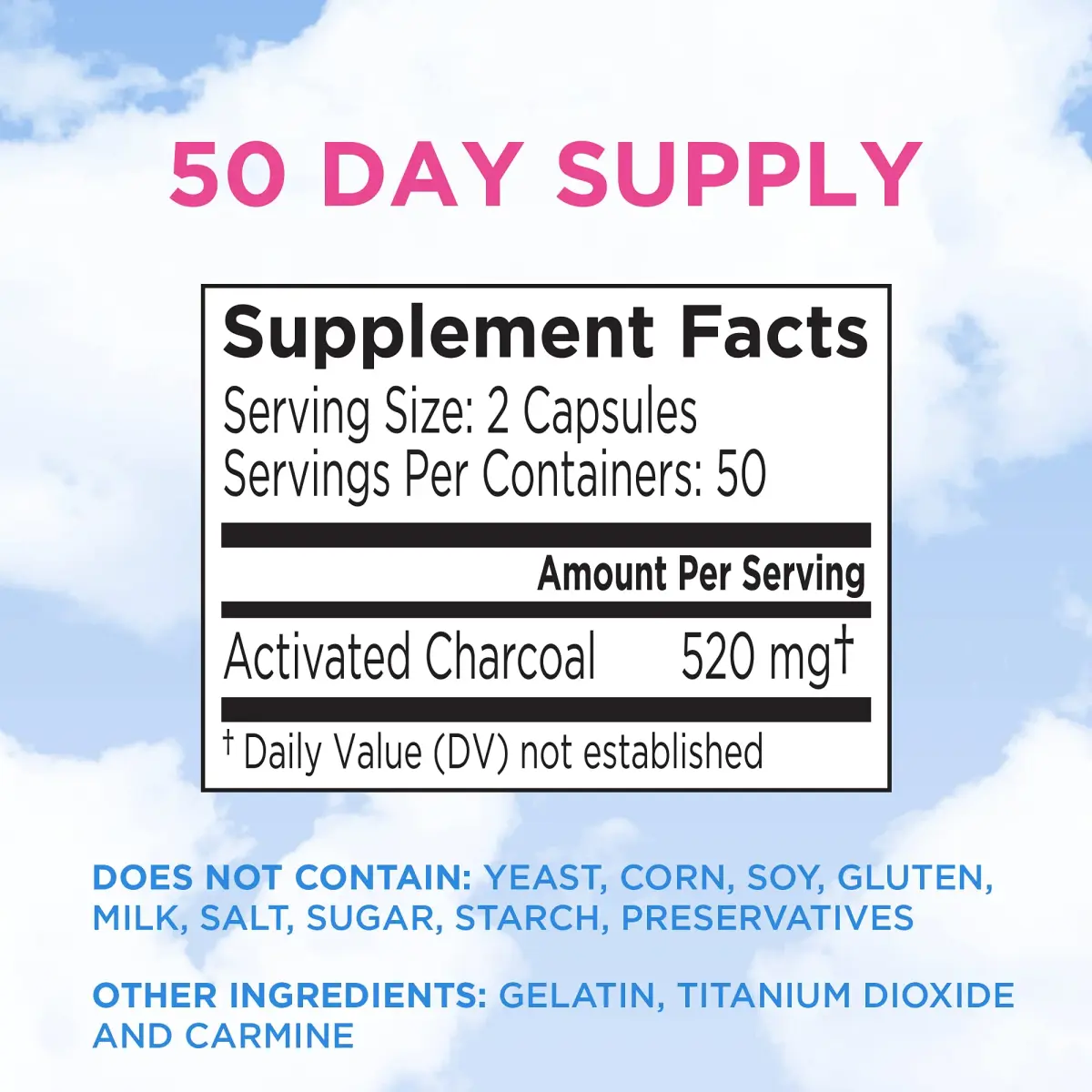 Charcocaps Fast Acting Gas Relief Activated Charcoal Capsules 200 Count (100 Count Pack of 2) | Drug-Free Detoxifying Formula for Bloating & Flatulence - view 6