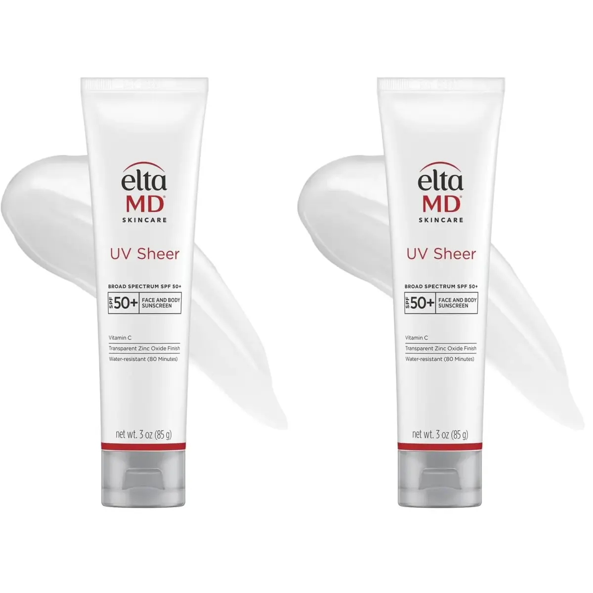 EltaMD UV Sheer Face and Body Sunscreen SPF 50+ 177ml (6 Fl Oz) | Broad Spectrum UVA/UVB Protection - main product image