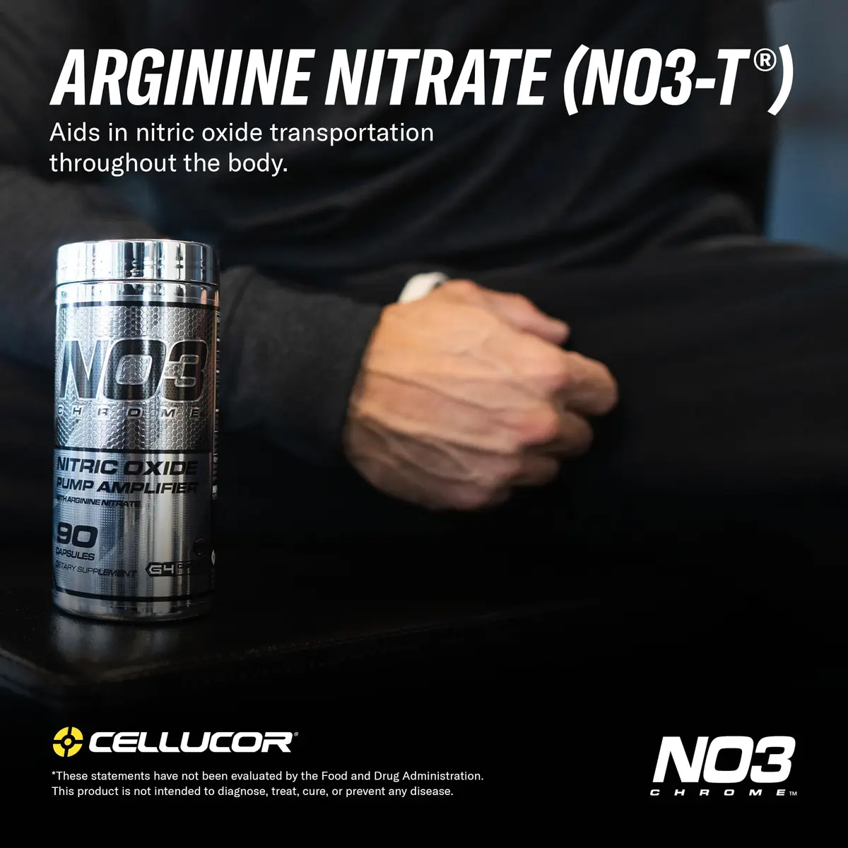 Cellucor NO3 Chrome Nitric Oxide Supplements with Arginine Nitrate & Nitrosigine, 180 Capsules (Pack of 2) | Stimulant-Free Muscle Pump & Blood Flow Support - view 4
