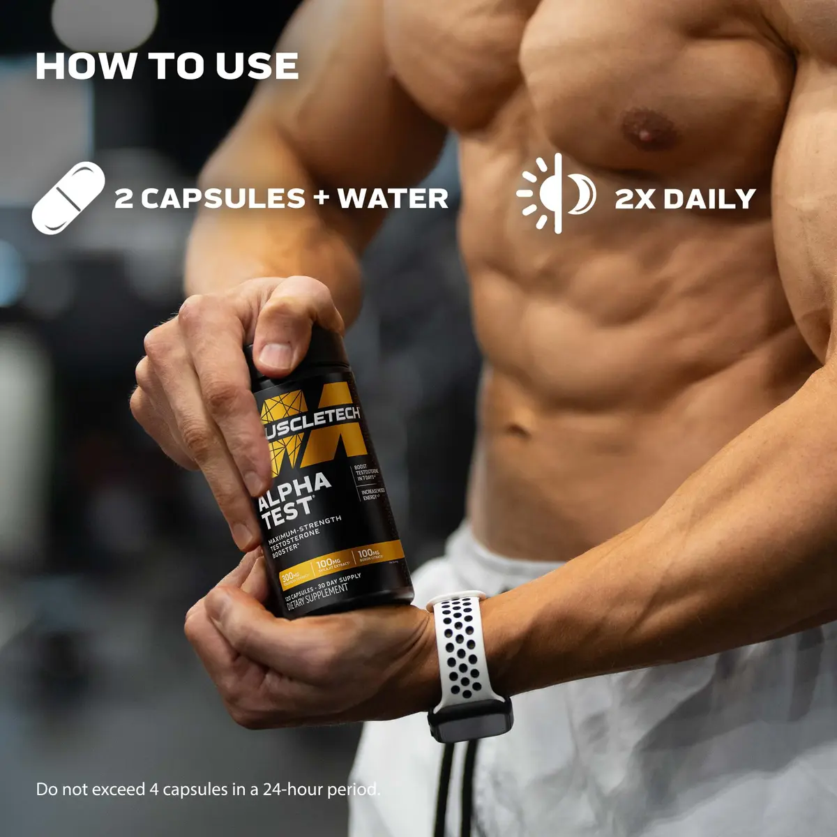 MuscleTech Testosterone Booster for Men, 240 Capsules | Supports Muscle Growth & Energy - view 5