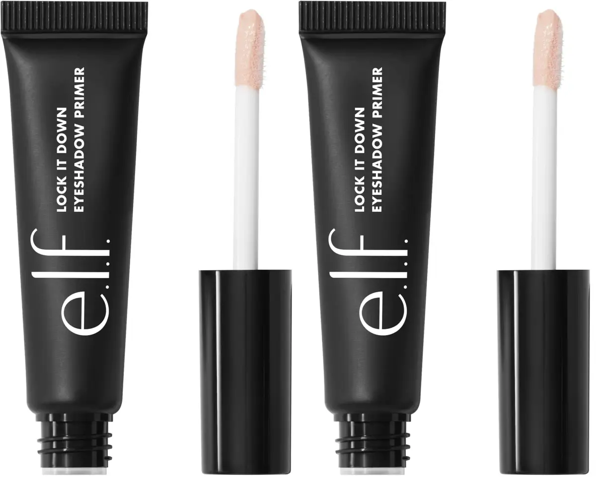 e.l.f. Lock It Down Eyeshadow Primer, Universal Sheer, 2 x 0.23 oz (14ml) | Vegan & Cruelty-Free Makeup Primer - main product image