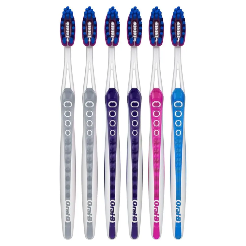 Oral-B 3D White Deep Stain Remover Toothbrushes 6 Count | Removes 90% Surface Stains, Whitens Teeth, Deep Reach, Gentle on Gums - view 8