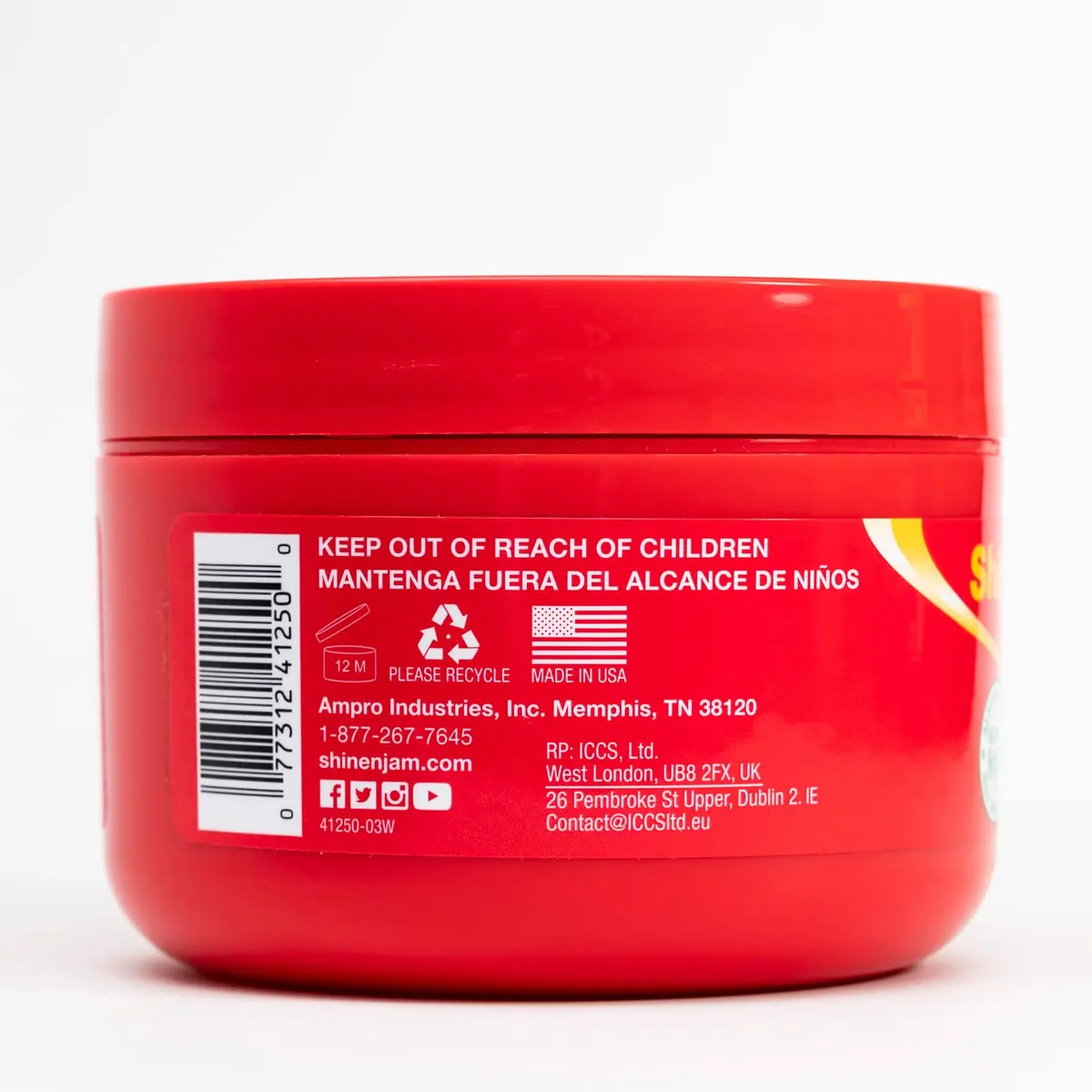 AmPro Shine-n-Jam Magic Fingers Gel for Braids 474ml (16 Fl Oz) | Firm Hold for All Hair Textures - view 5