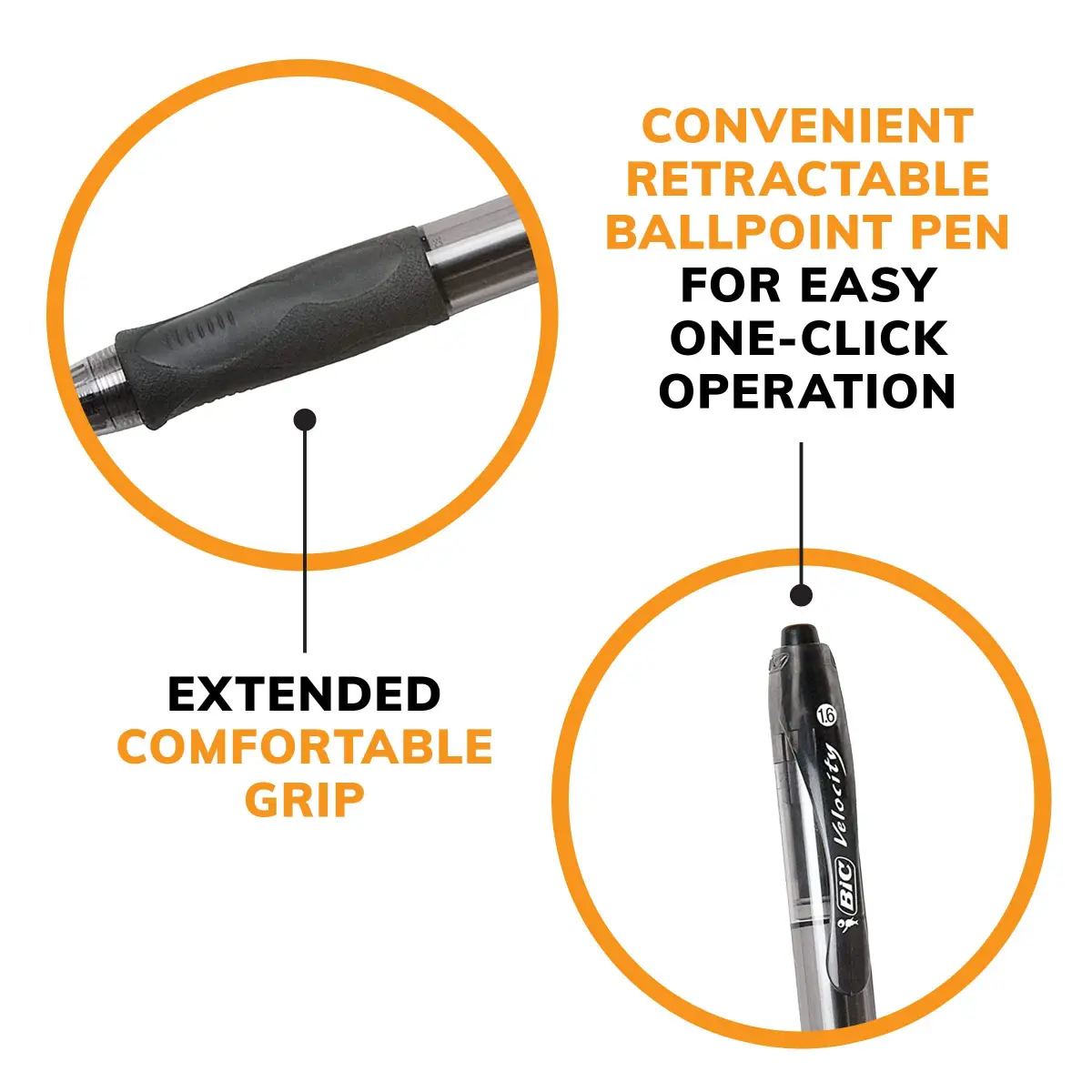 BIC Glide Bold Black Ballpoint Pens, 1.6mm Bold Point, 8 Count (Pack of 2) | Smooth Ink Flow - view 6