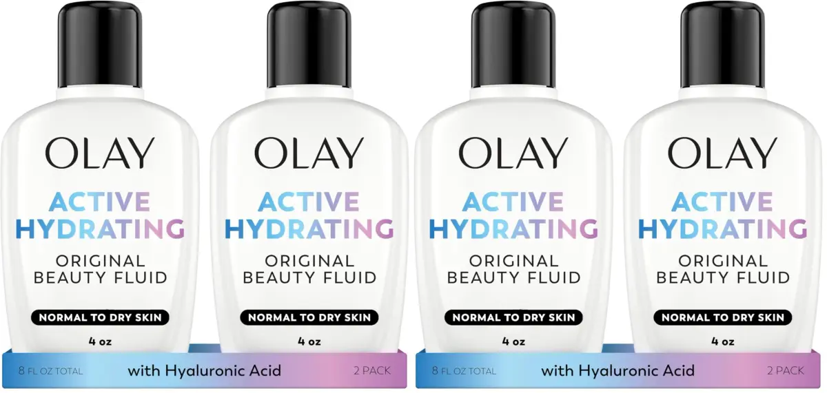 Olay Active Hydrating Beauty Fluid Lotion Original Facial Moisturizer 480ml (16 Fl Oz) | Dermatologically Tested - main product image