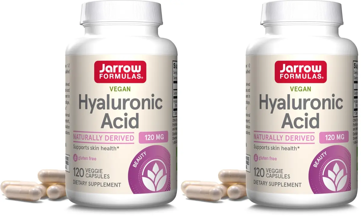 Jarrow Formulas Hyaluronic Acid 120 mg Veggie Capsules (240 Count, 120 mg per serving) | Skin Health Support - main product image