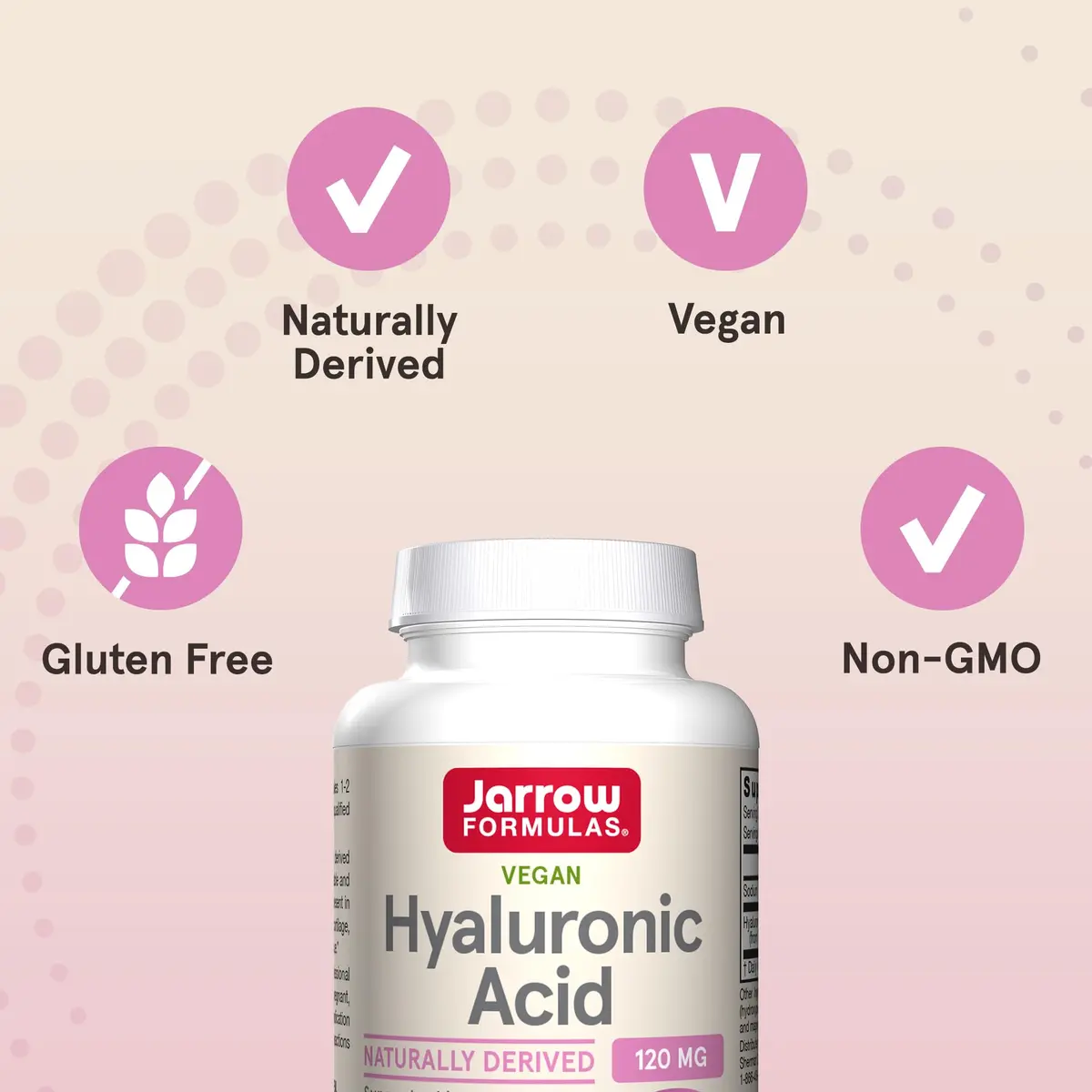 Jarrow Formulas Hyaluronic Acid 120 mg Veggie Capsules (240 Count, 120 mg per serving) | Skin Health Support - view 5