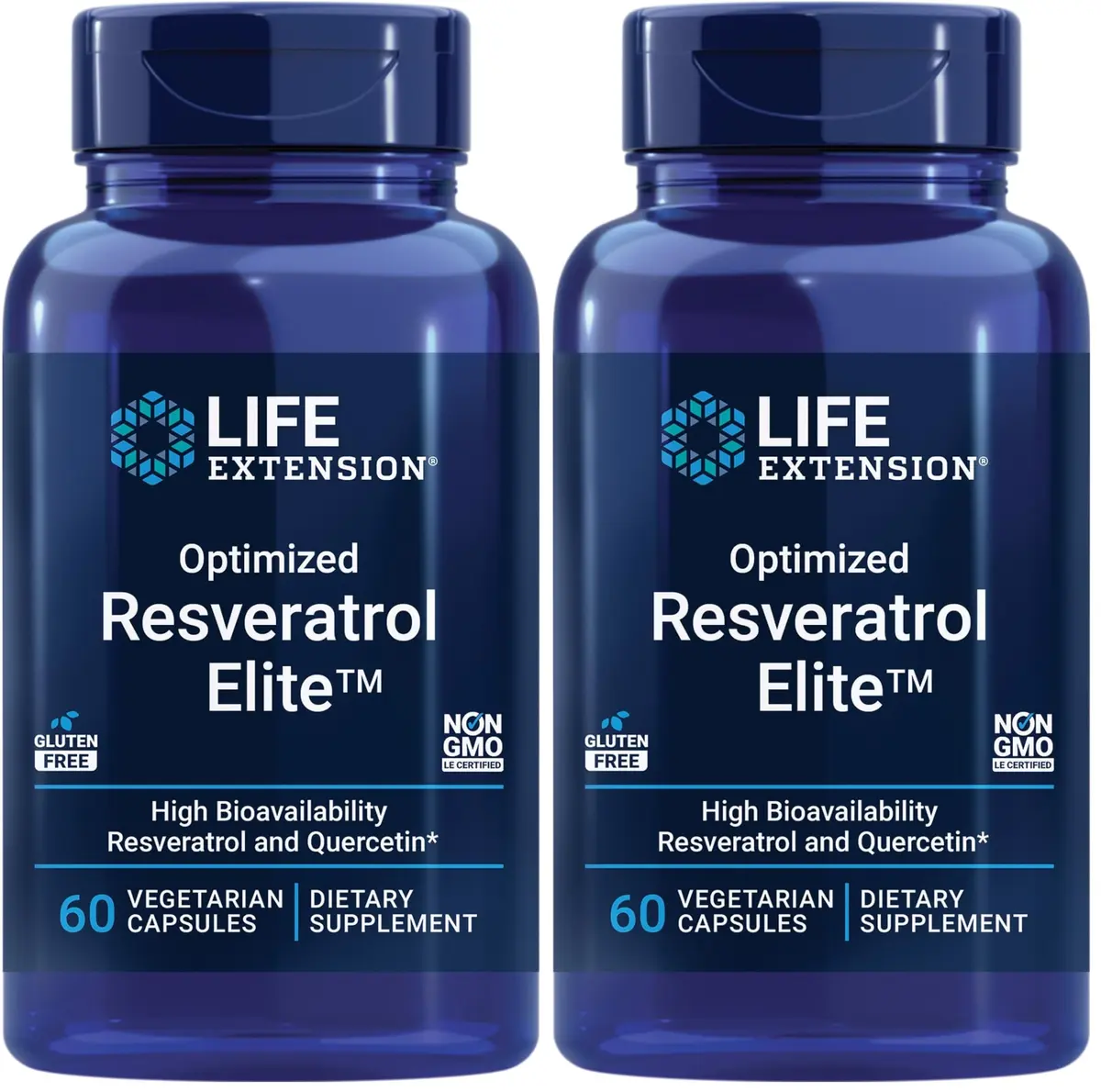Life Extension Optimized Resveratrol Elite 60 Capsules | Supports Healthy Aging & Heart Health - main product image