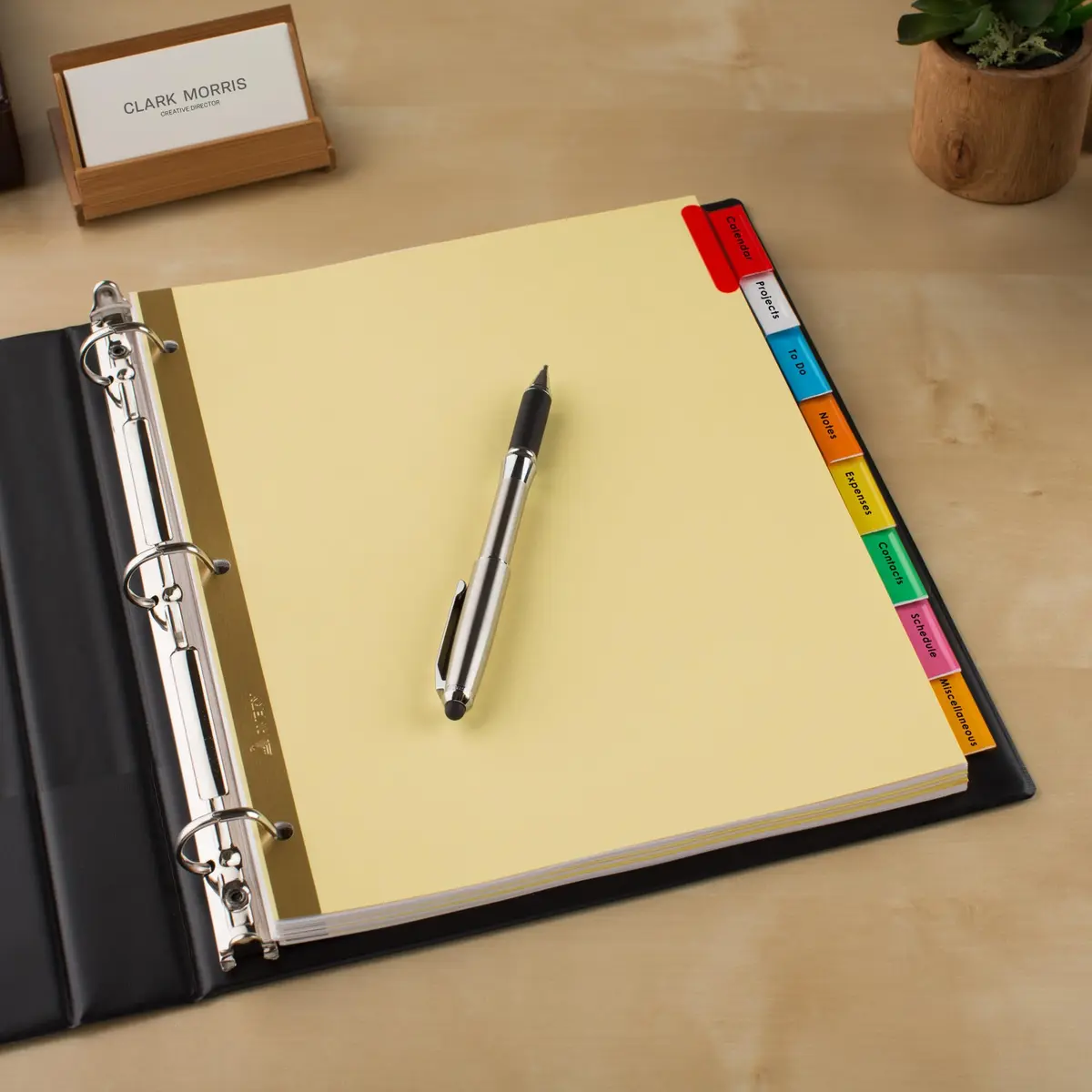 Avery Insertable Big Tab Binder Dividers, 16 Tabs (8 per set x 2 packs) | Multicolor, Gold-Reinforced Holes - view 7