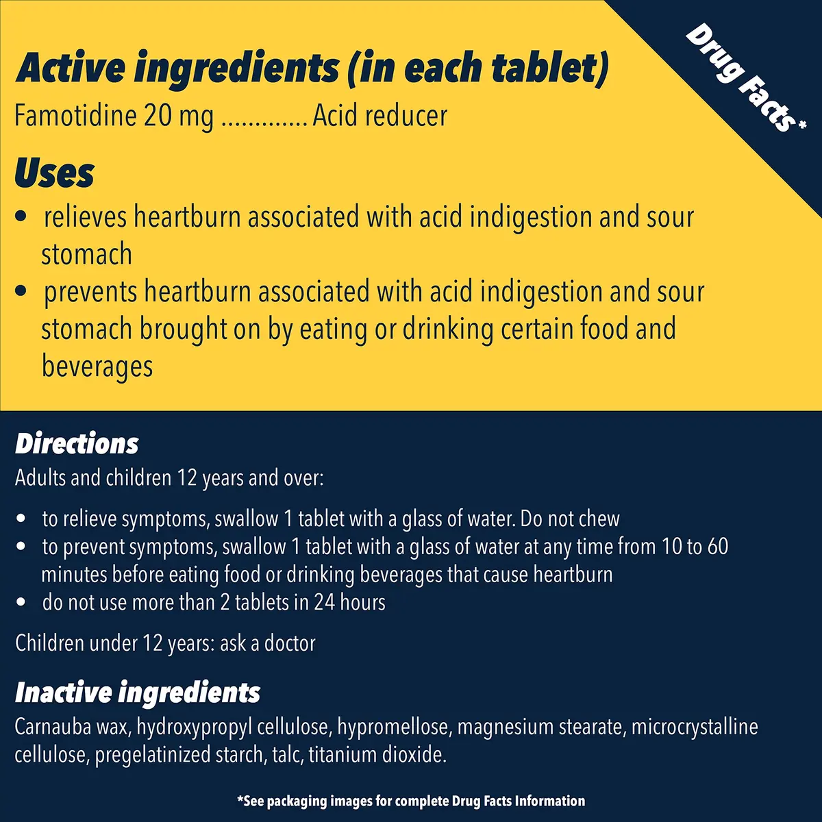 Pepcid AC Maximum Strength Heartburn Relief Tablets 20mg Famotidine 50 Count + 8 Count | Acid Reducer for Fast Relief - view 5