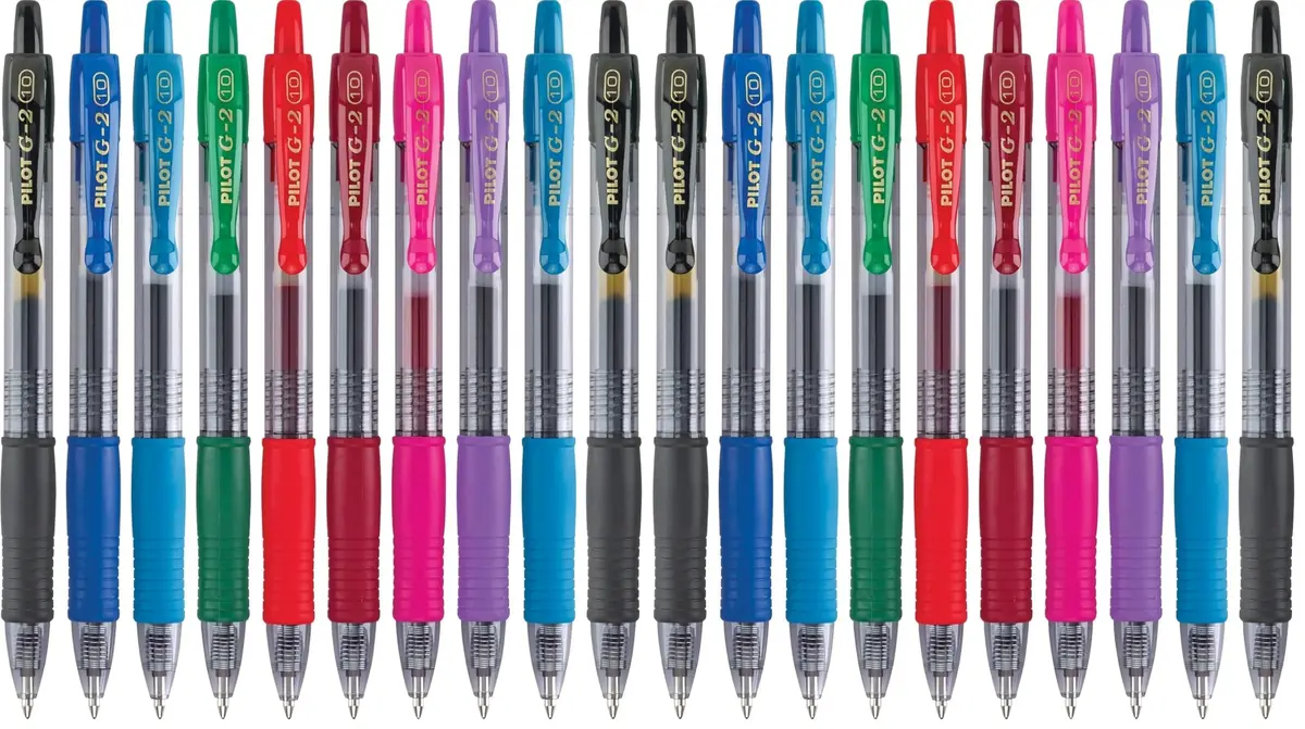 PILOT G2 Premium Retractable Gel-Ink Rollerball Pens 1.0mm Pack of 20 | Long-Lasting, Refillable for School & Office - main product image