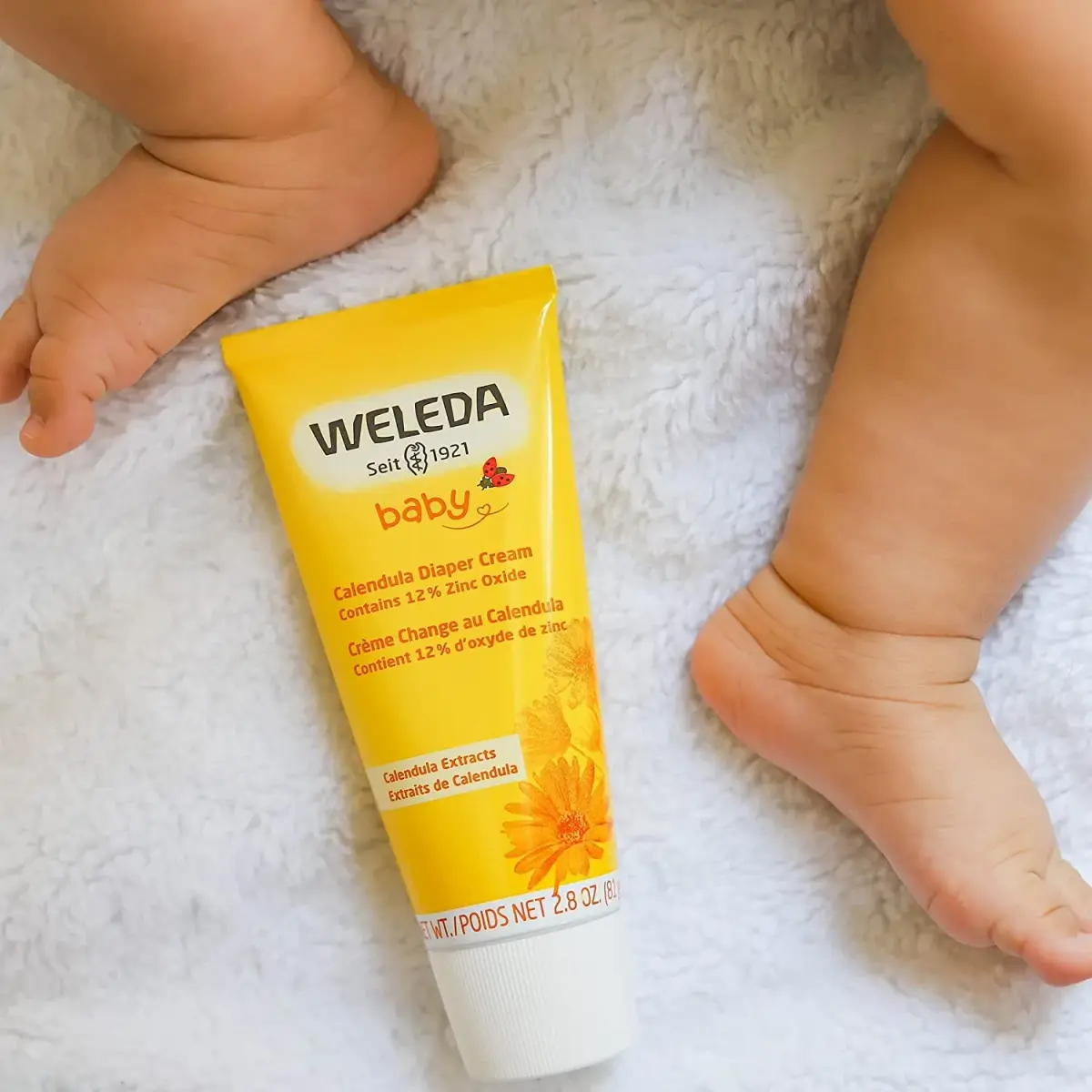 Weleda Baby Calendula Diaper Cream 2.8 Fl Oz (83ml) Pack of 6 | Plant-Rich Protection for Sensitive Skin - view 2