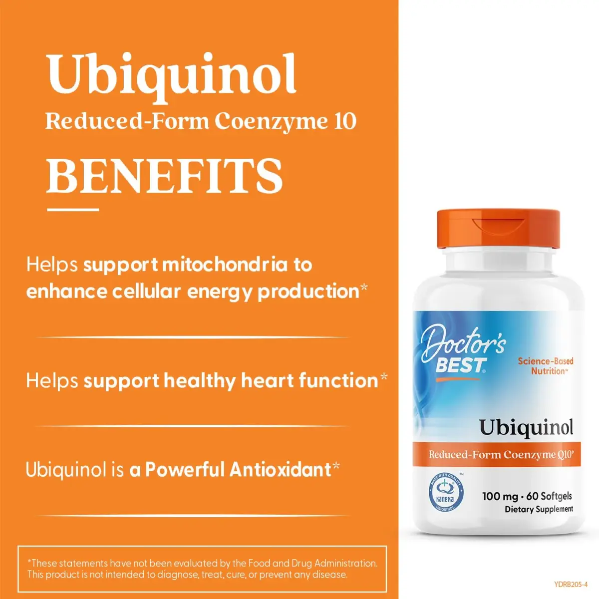 Doctor's BEST Kaneka Ubiquinol 100 mg Supplement 120 Count (Pack of 2) | Heart Health & Antioxidant Support - view 2
