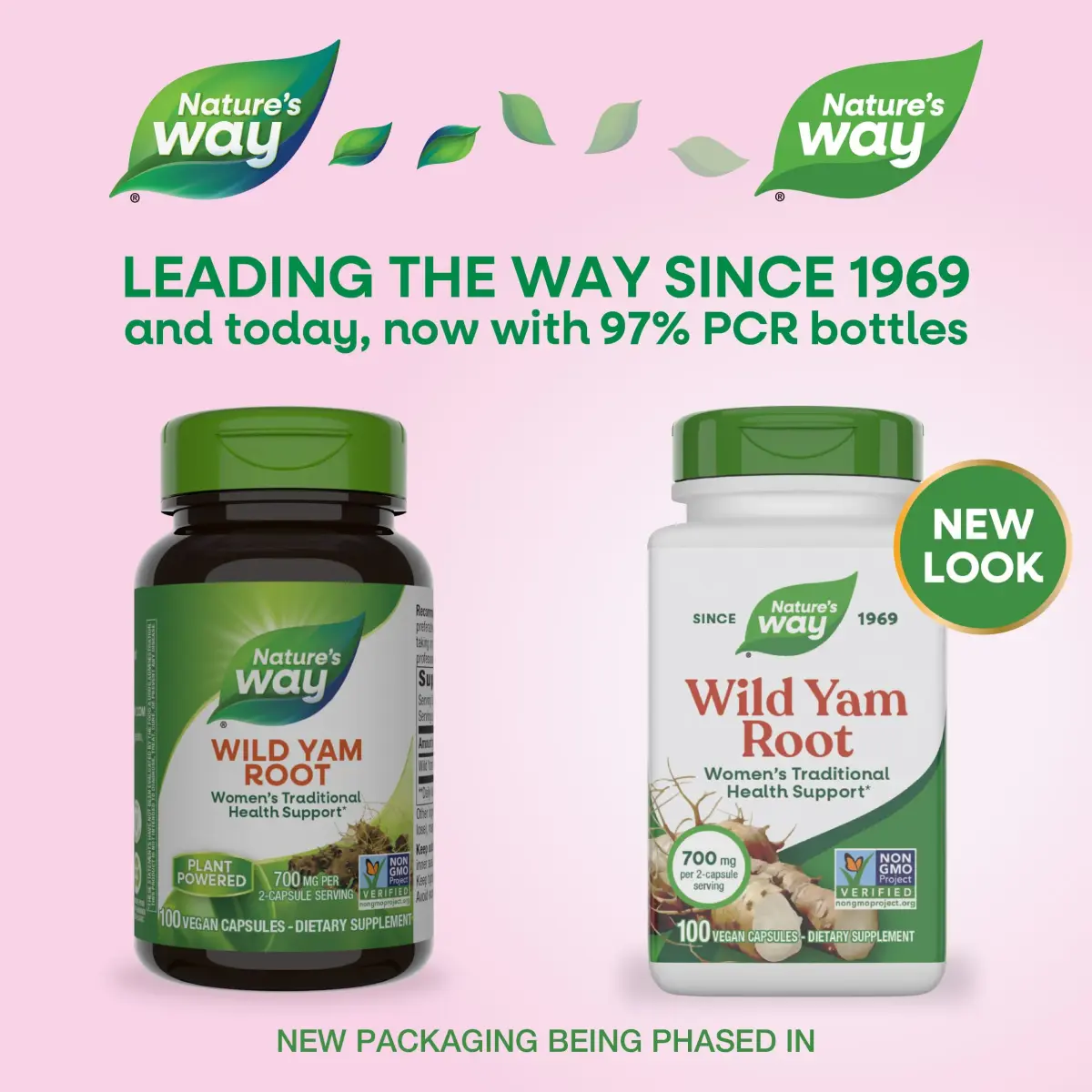 Nature's Way Wild Yam Root Capsules 700 mg per 2-Capsule Serving | Non-GMO Project Verified Vegan 100 Count (Pack of 2) - view 2