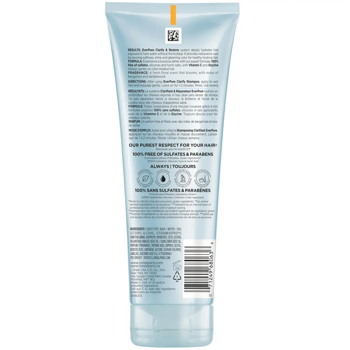 L'Oreal Paris Restore Sulfate Free Conditioner 6.8 Fl Oz | Moisturizing & Color Care - view 9