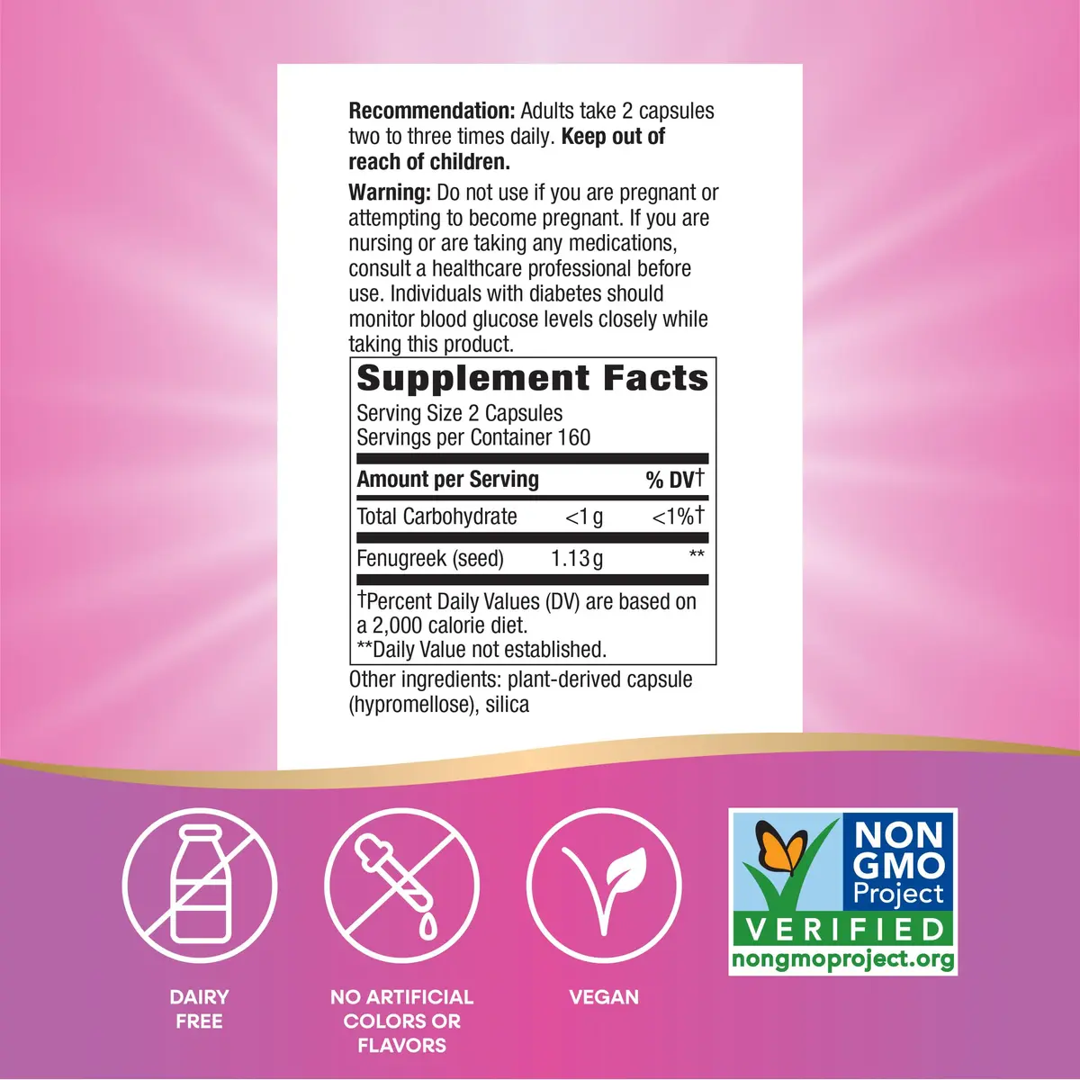 Nature's Way Fenugreek Seed Supplement, 640 Capsules | Traditional Lactation & Digestion Support - view 5
