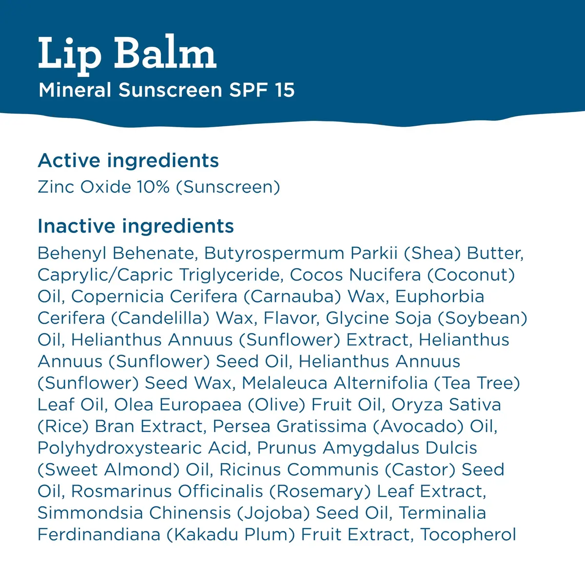 BLUE LIZARD Mineral SPF 15 Lip Balm 3-Pack | Broad Spectrum Sun Protection with Natural Coconut Flavor - view 7