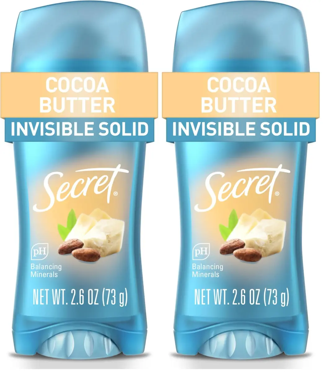 Secret Fresh Invisible Solid Antiperspirant Deodorant for Women, 5.2 oz (2.6 oz x 2) | 72-Hour Breathable Sweat & Odor Protection - main product image