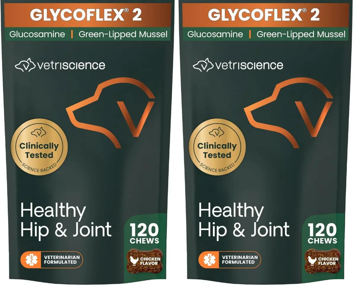 VetriScience Healthy Hip & Joint Chews for Cats, GlycoFlex Glucosamine & Green-Lipped Mussel, 240 Chews | Joint Support & Mobility for Cats - main product image