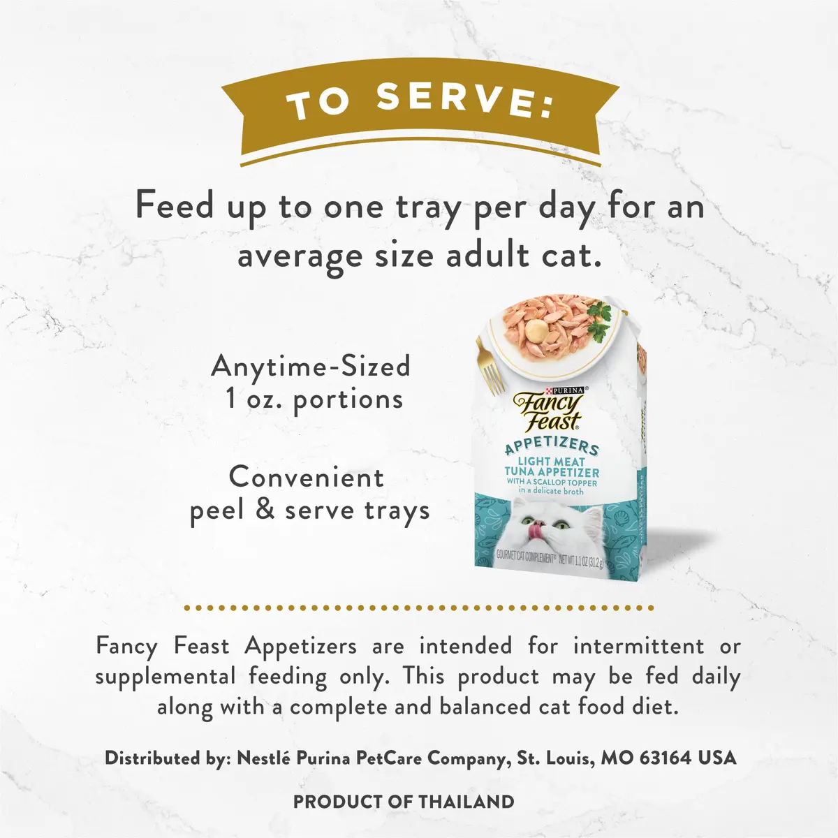Fancy Feast Appetizers Light Meat Tuna & Scallop Cat Food Topper 1.1 oz Trays (Pack of 20) | Grain-Free Broth for Cats - view 7