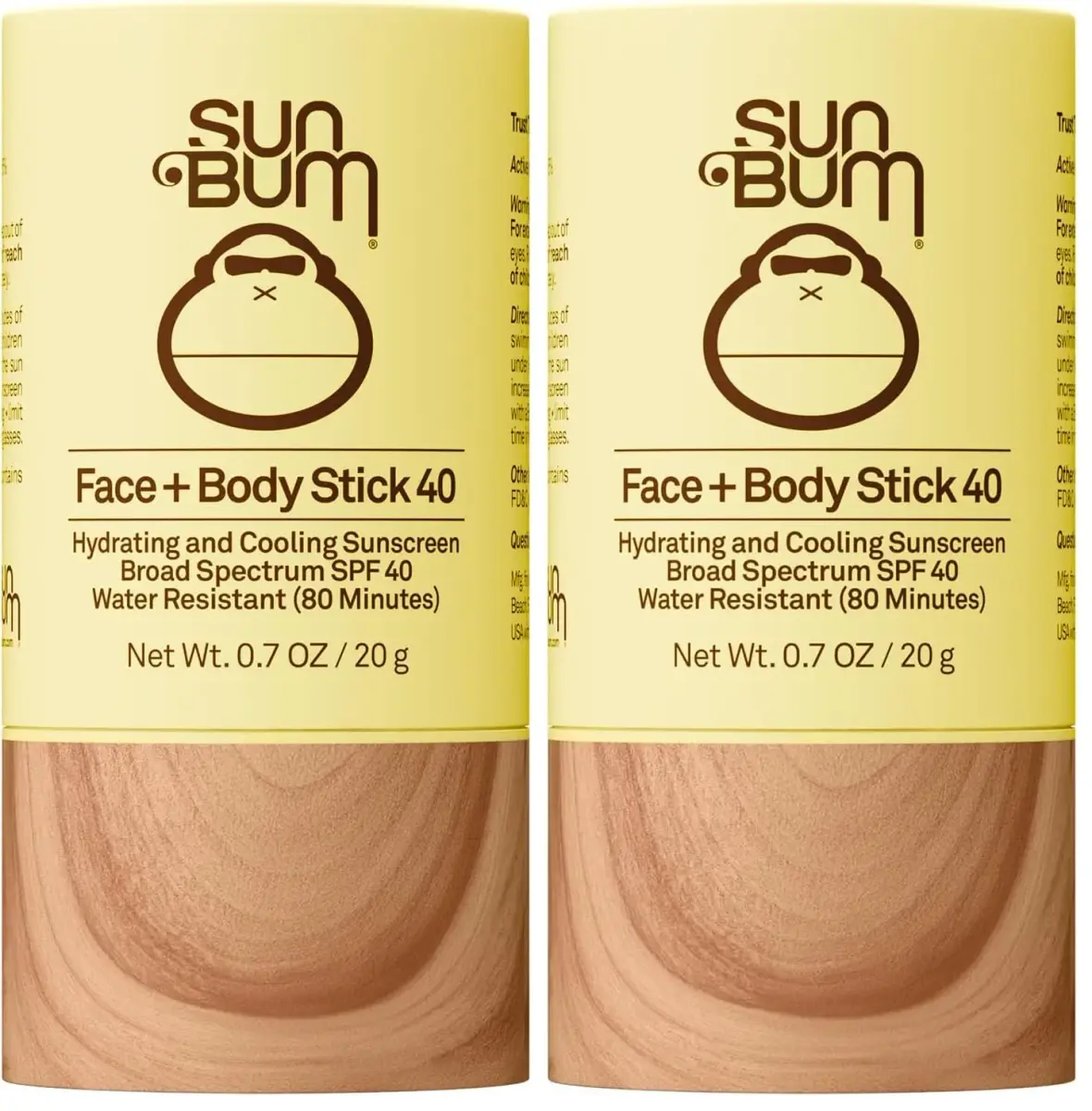 Sun Bum Original SPF 40 Face and Body Sunscreen Stick 1.4 oz (40g) | Water Resistant Broad Spectrum Protection - main product image