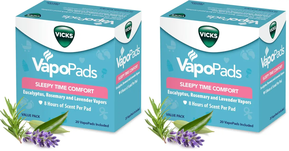 Vicks VapoPads Sleepy Time Comfort 40-Pack (1.5 oz / 42 g) | Rosemary, Lavender, Eucalyptus Scents - main product image