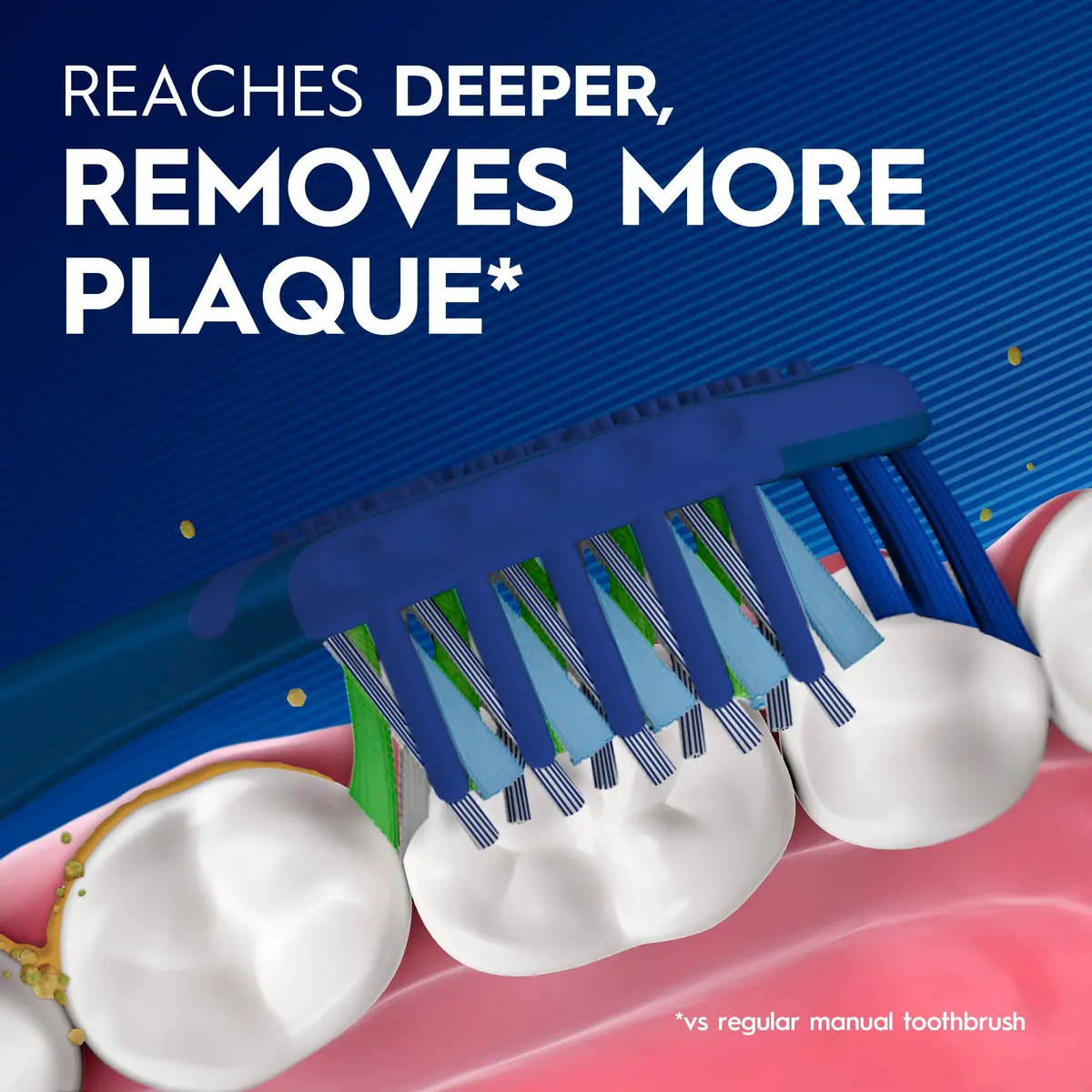 Oral-B Pro Clean Cross Action Toothbrushes 6 Count | Deep Plaque Removal (70-120c) - view 3