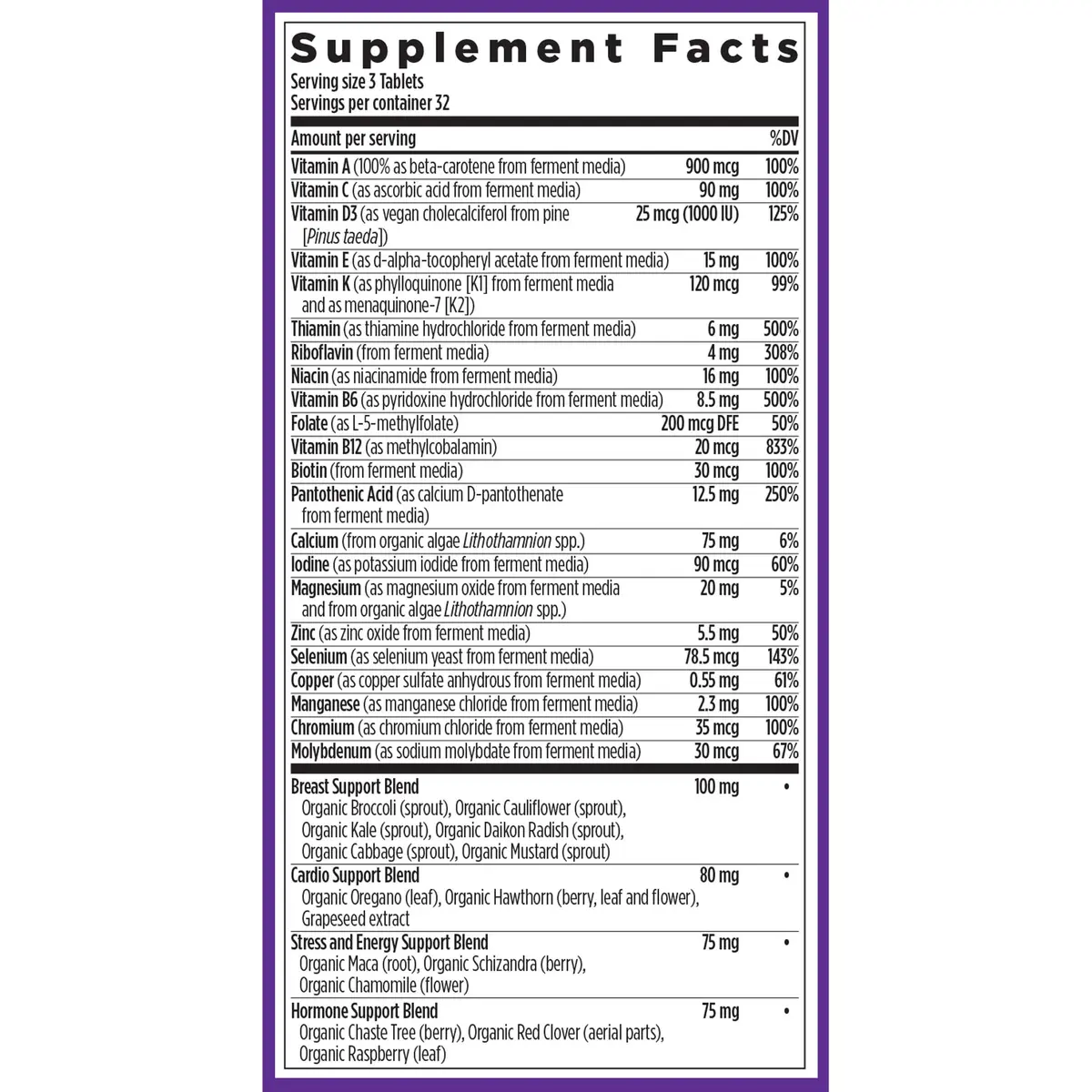 New Chapter Women's Multivitamin 40+ Advanced Formula for Heart, Hormone, Immune & Energy Support with Fermented B Vitamins +D3 (96 Count Pack of 2) | Organic Non-GMO - view 7