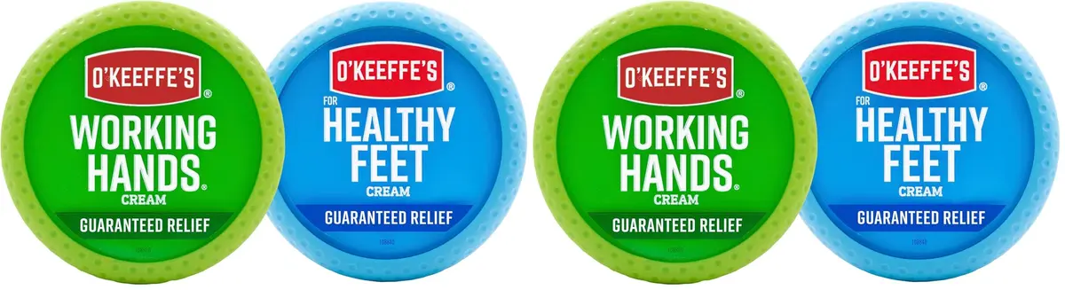 O'Keeffe's Hand & Foot Cream Pack (6.6 oz) | Repairing Skincare for Dry, Cracked Skin - main product image