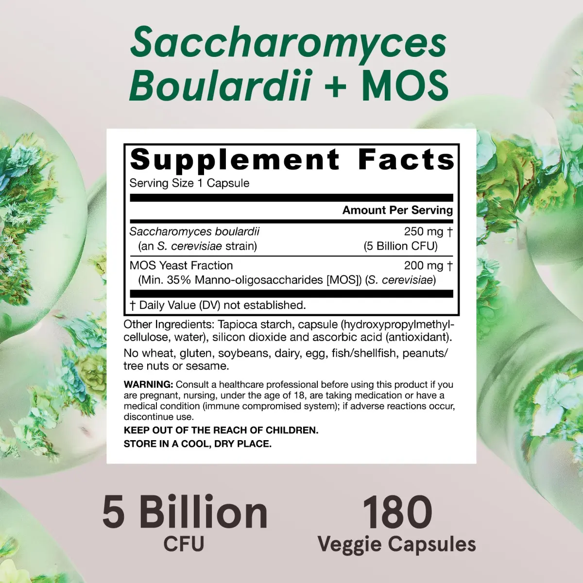 Jarrow Formulas Saccharomyces Boulardii + MOS Probiotic 5 Billion CFU 360 Count (Pack of 2) | Digestive Health Support - view 6
