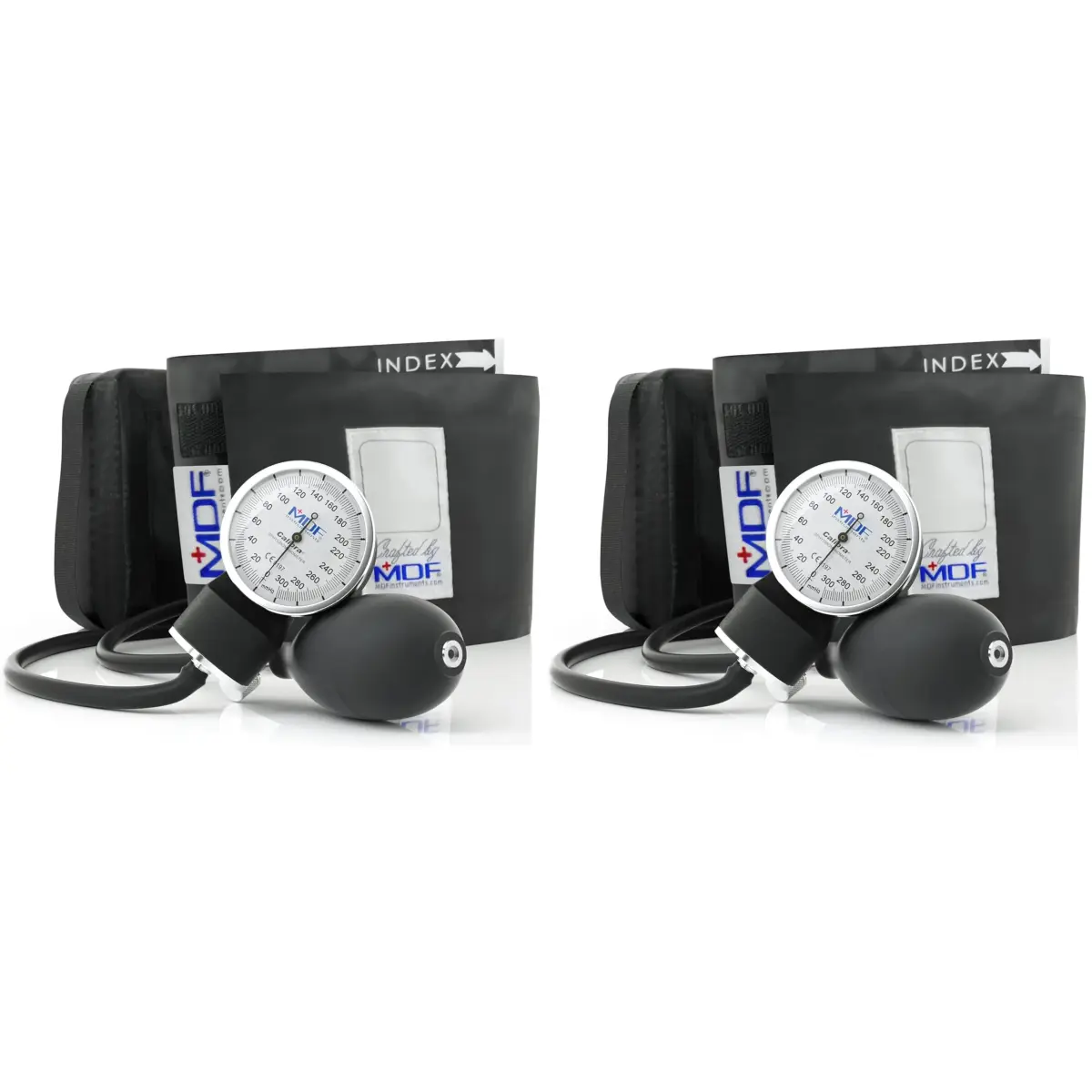 MDF Instruments Calibra Aneroid Professional Sphygmomanometer 2-Pack | Lifetime Calibration, Adult Cuff & Case - main product image