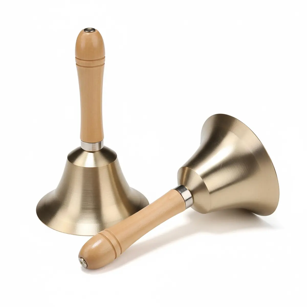 TDOCK Super Loud Solid Brass Hand Call Bell 7.9cm (3.15 Inch) Diameter | Classic Wedding & Prayer Bell - main product image