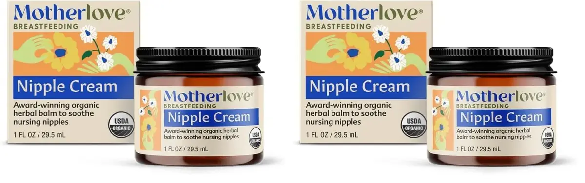 Motherlove Organic Nipple Cream 2 Fl Oz (59.14ml) | Lanolin-Free Soothing Balm for Breastfeeding - main product image